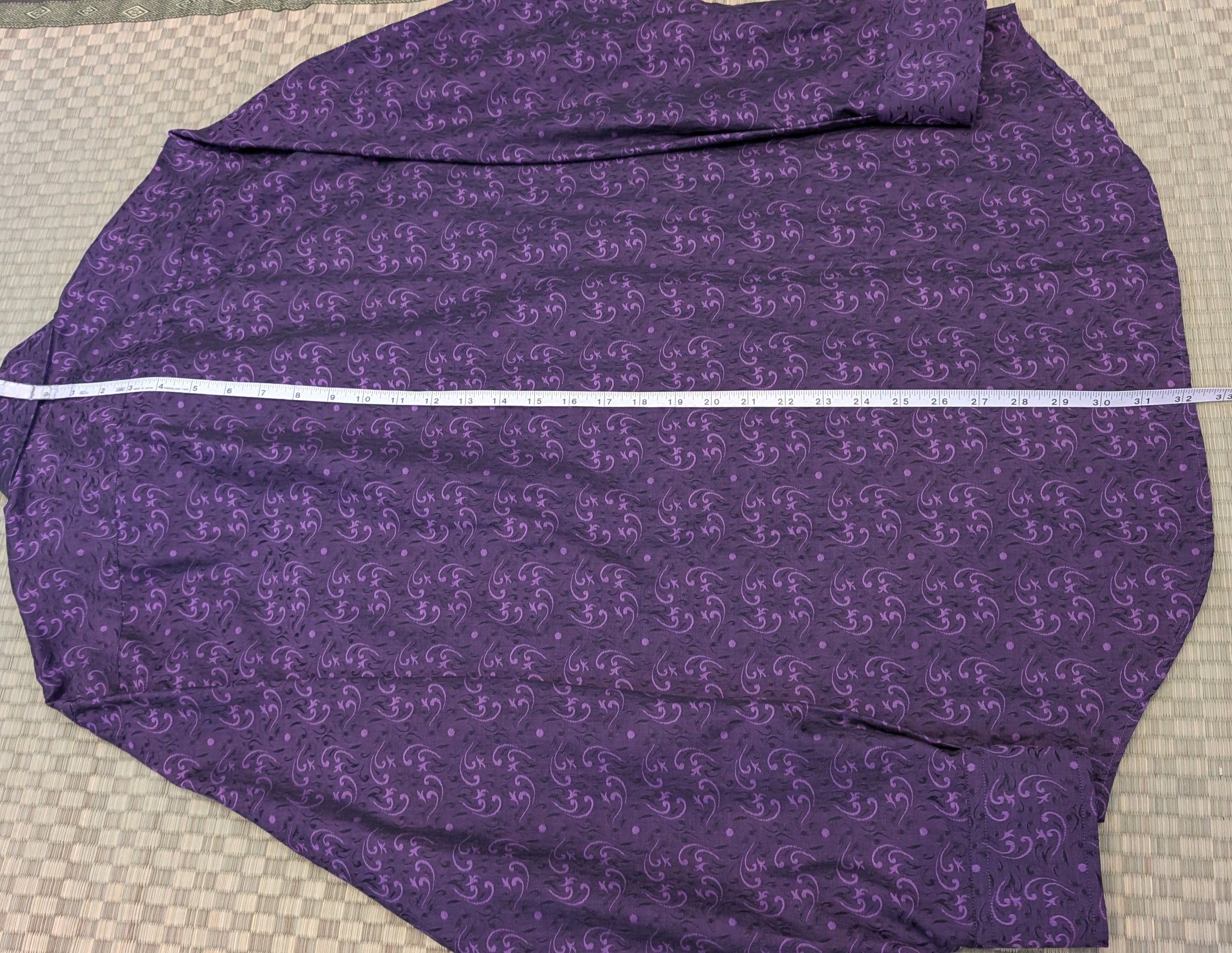 Paul Smith Paul Smith Purple Swirl Pattern Dress Shirt Size 16.5 / 42 Size US L / EU 52-54 / 3 - 7 Thumbnail
