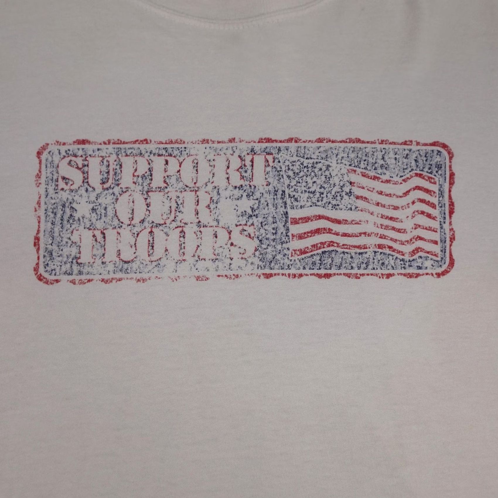 Anvil Keyword Focus: "Vintage," "Support Our Troops," "Anvil," "USA Flag," "Graphic," "90s" – these terms are highly relevant to the product Size US XL / EU 56 / 4 - 3 Thumbnail