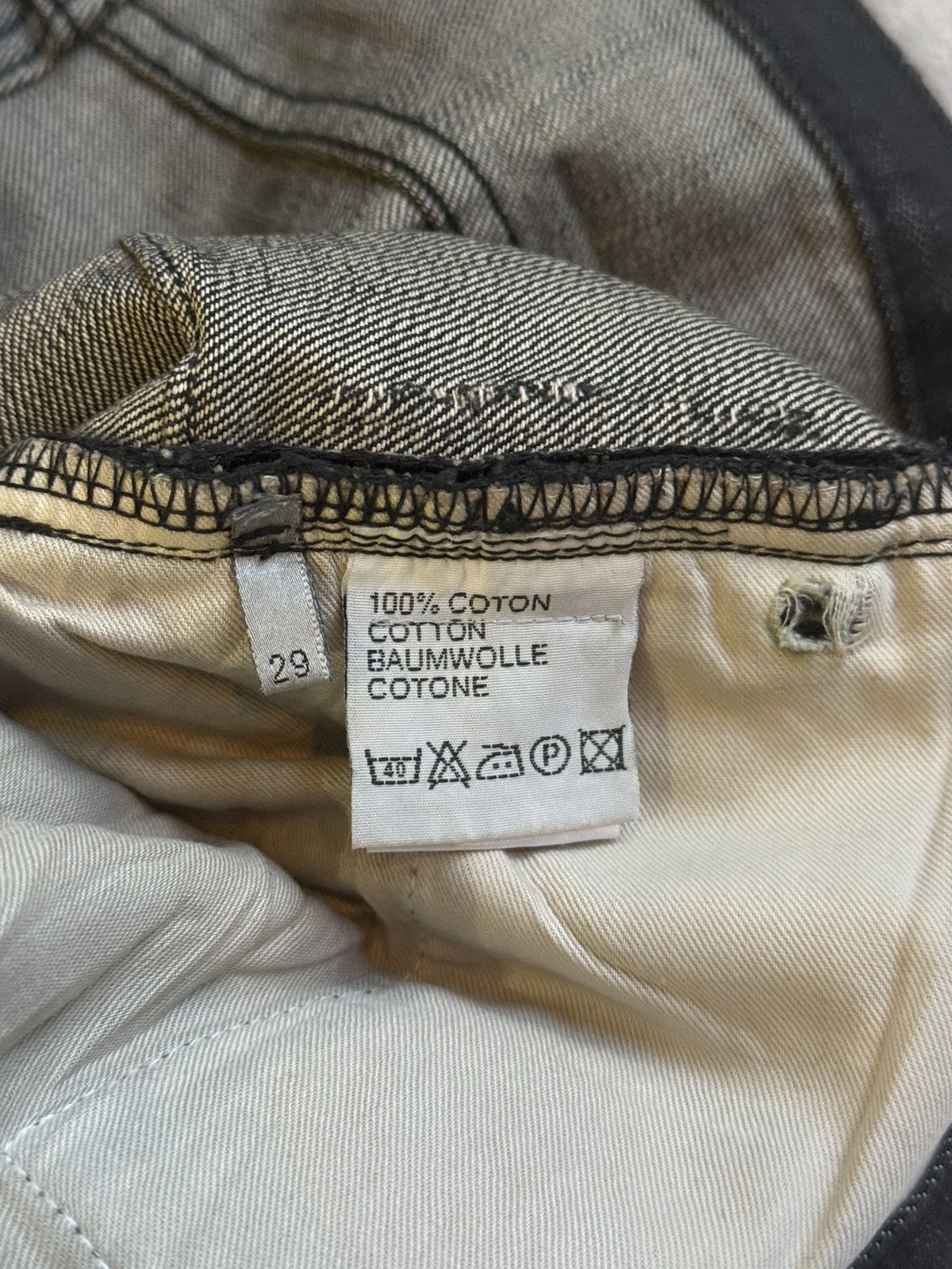 Dior Dior 2003 Luster Waxed Jeans Size US 29 - 10 Thumbnail
