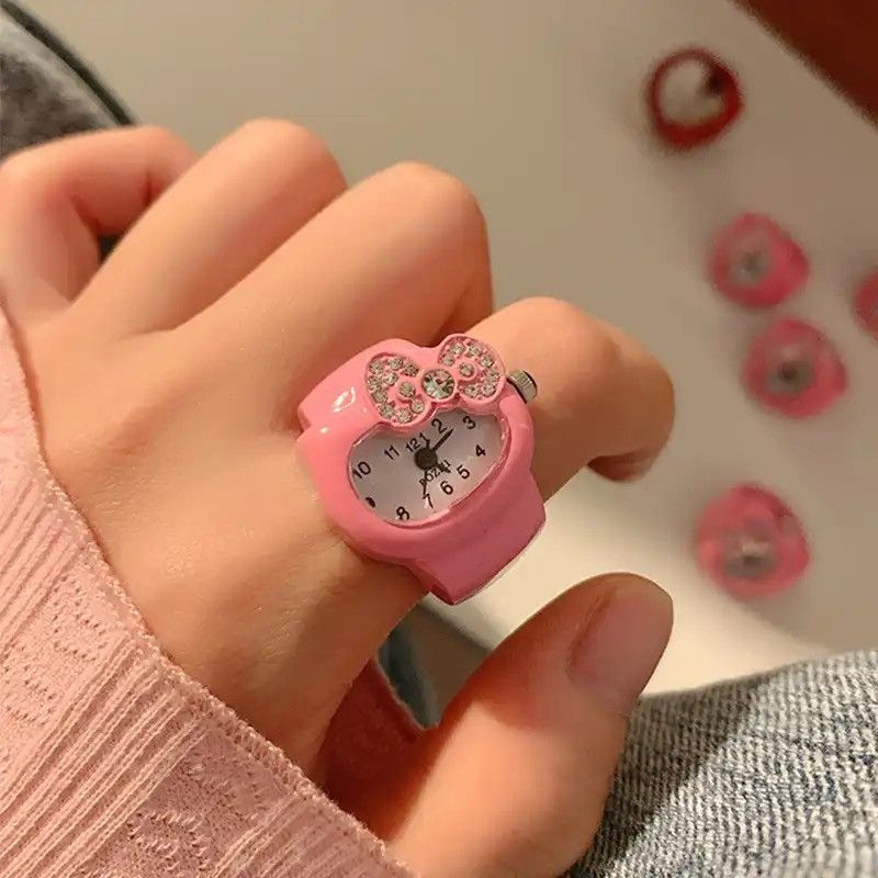Jewelry Cute Watch Adjustable Ring Size ONE SIZE - 1 Thumbnail