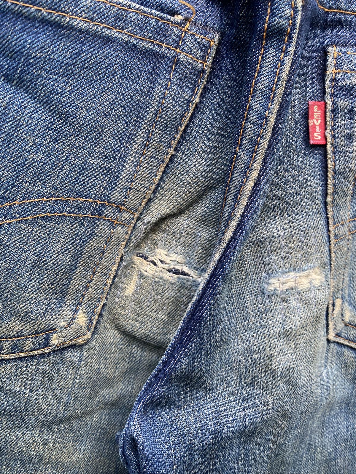 Levi's Vintage Clothing W29x33.5 Vintage levi's 517 distreseed flare big E USA Size 29" - 7 Thumbnail