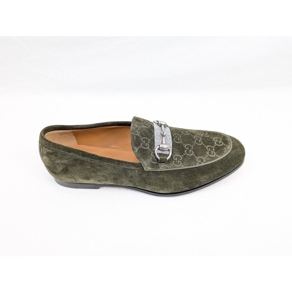 Gucci o1rshd1 Luxury Suede Loafers in Violet Green Size US 9 / EU 42 - 10 Thumbnail