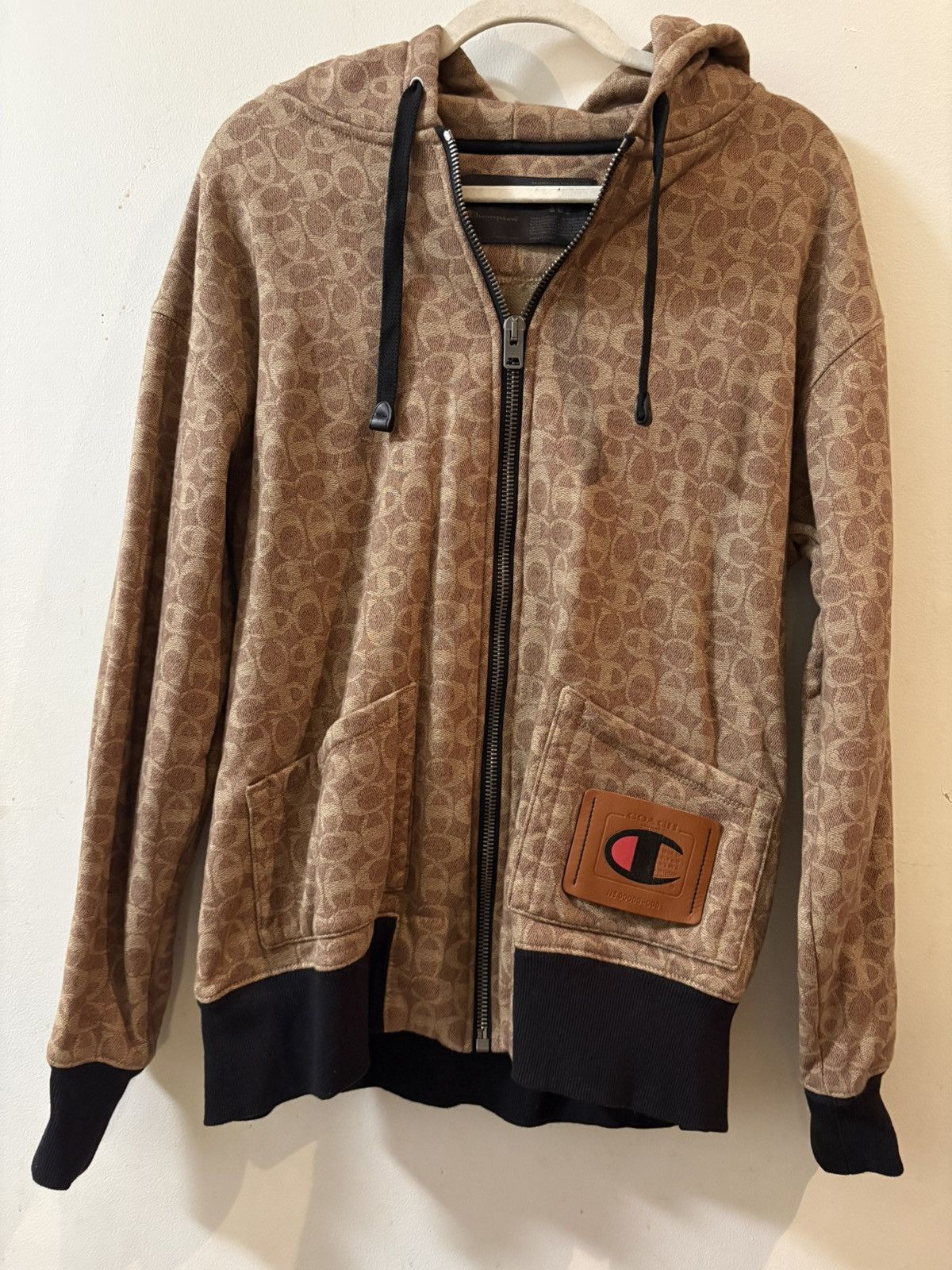 Coach Coach X Champion brown monogram zip up hoodie Size US M / EU 48-50 / 2 - 1 Thumbnail