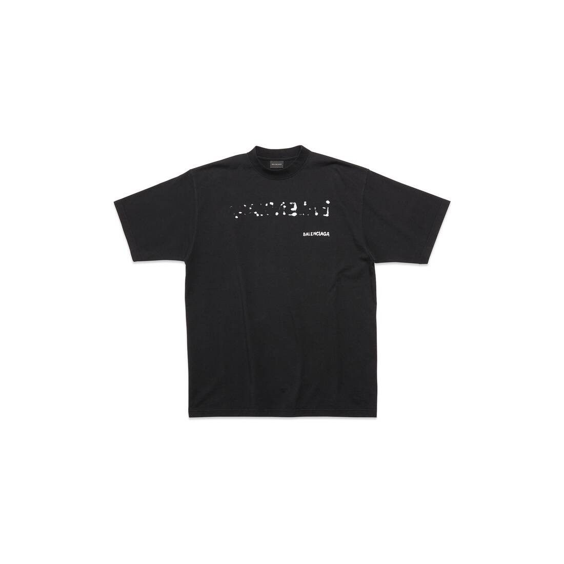 Balenciaga o1srvl11e0325 Hand Drawn T-Shirt Large in Black Size US S / EU 44-46 / 1 - 1 Thumbnail