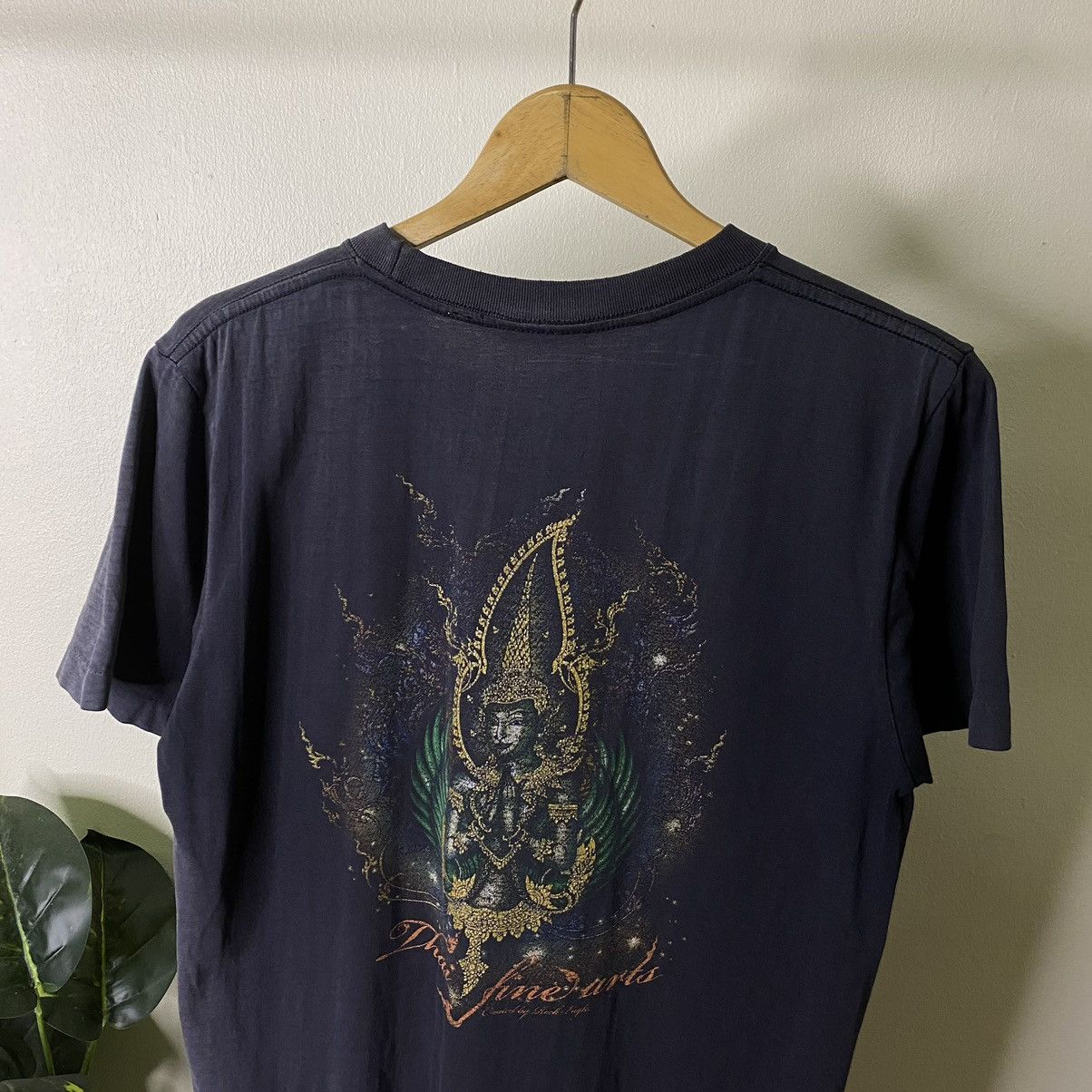 Affliction × Vintage Vintage 1990s Thai Fine Arts Affliction Design Faded Tee Size US M / EU 48-50 / 2 - 5 Thumbnail