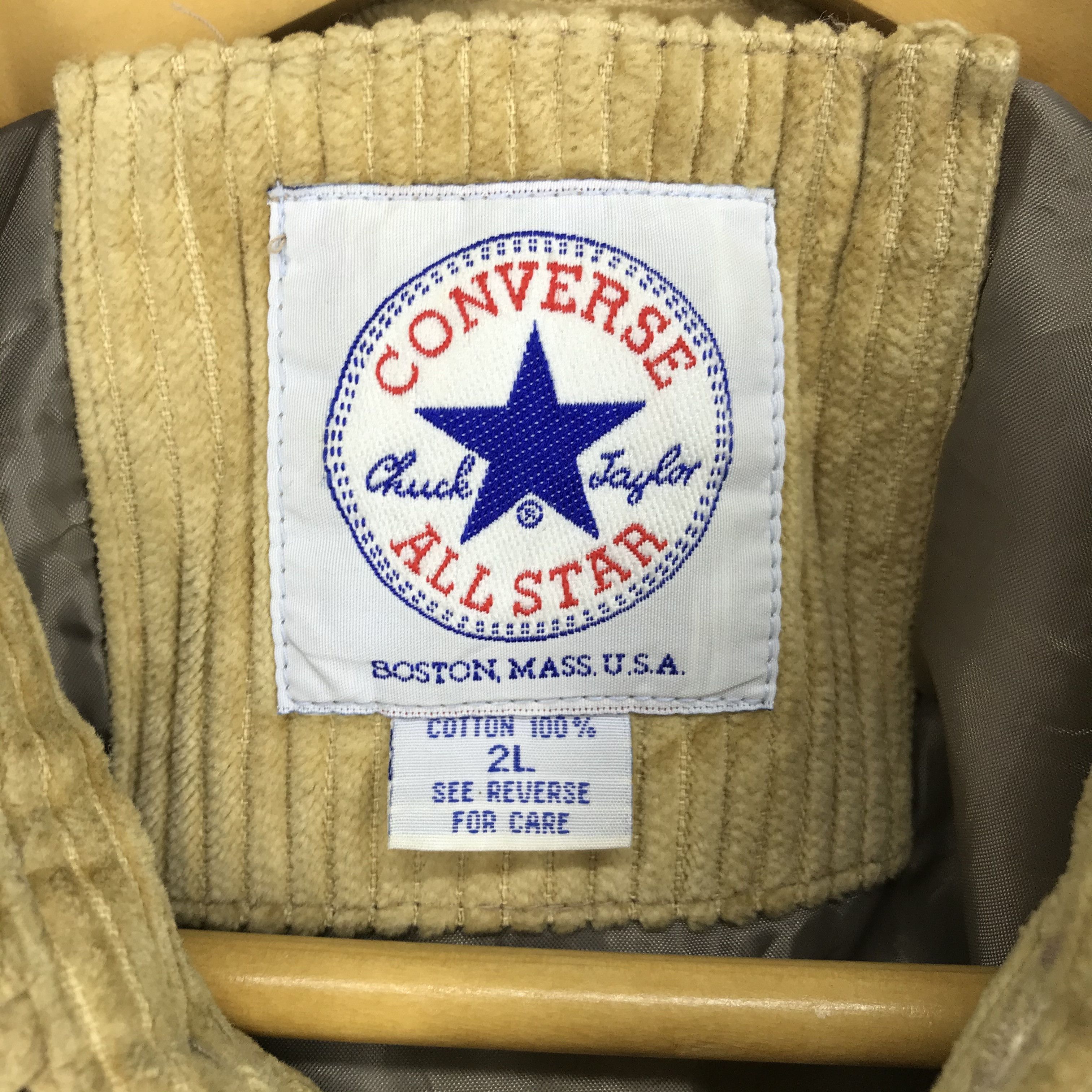 Converse 90s Vintage CONVERSE ALL STAR Corduroy Jacket #2426-84 Size US XL / EU 56 / 4 - 6 Thumbnail