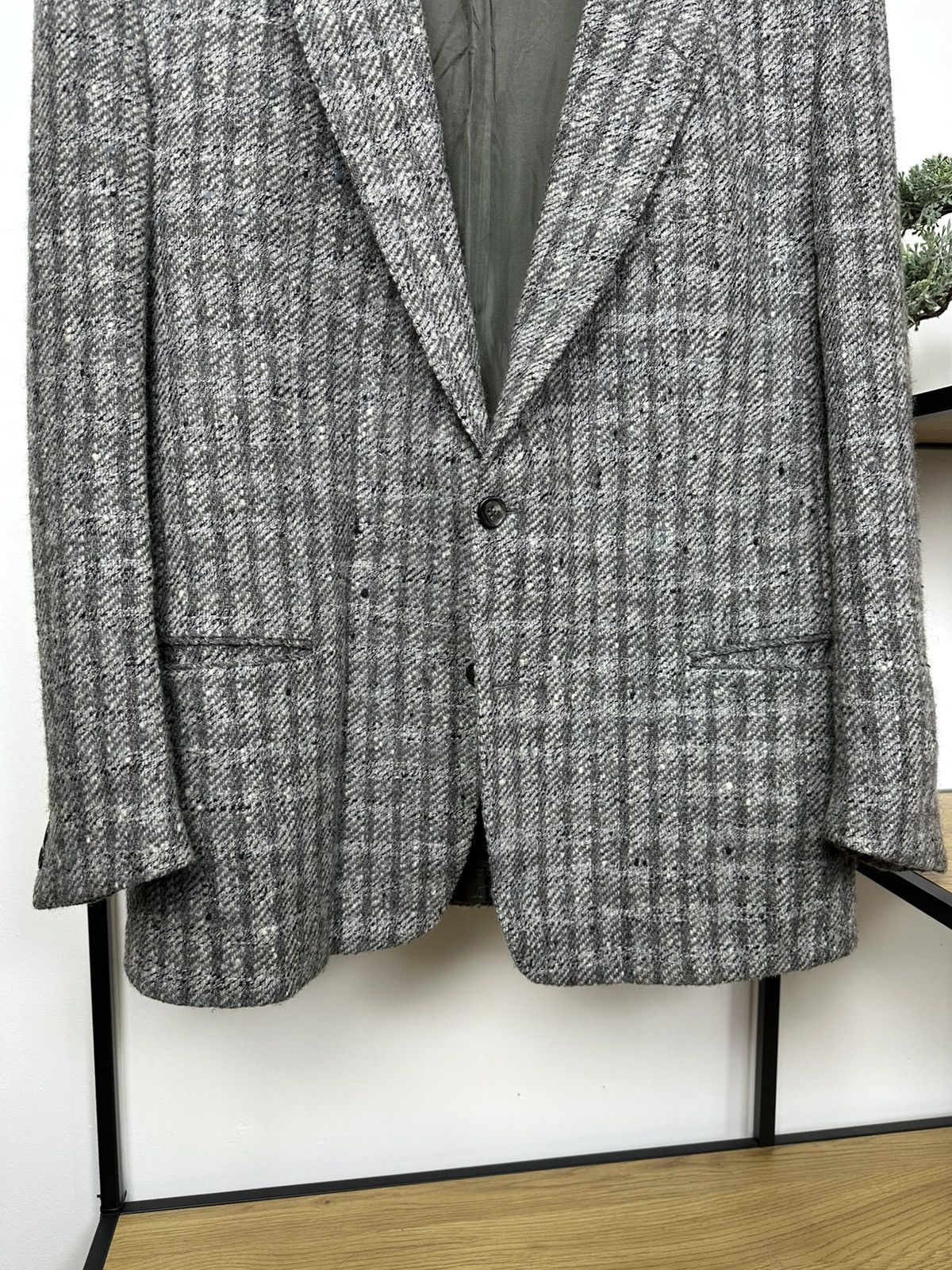 Hugo Boss Hugo Boss Wool Blazer 80's Vintage Made in West Germany Mens Size 54R - 4 Thumbnail