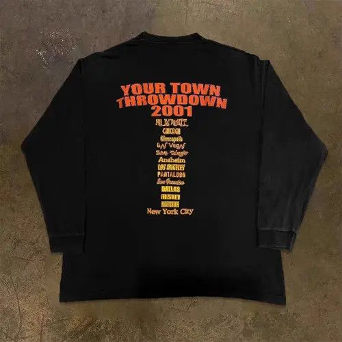 VIBE Street Vintage Creative Letter Print XL Long Sleeve T-Shirt Size US XL / EU 56 / 4 - 1 Thumbnail