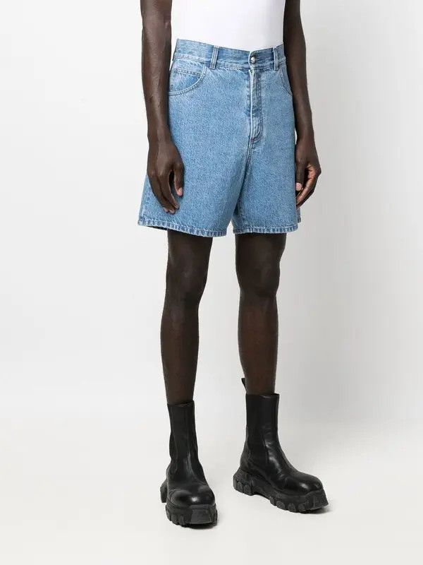 Balmain o1y0426 Denim Short in Blue Size US 31 - 2 Thumbnail