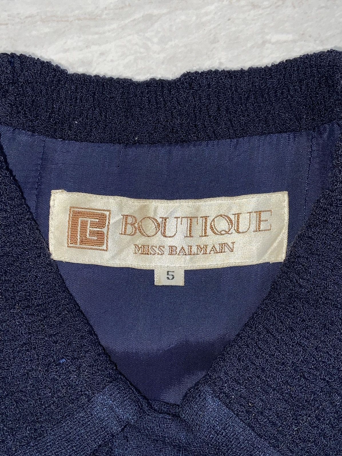 Balmain × Pierre Balmain MISS BALMAIN Navy Dress Size XS / US 0-2 / IT 36-38 - 7 Thumbnail