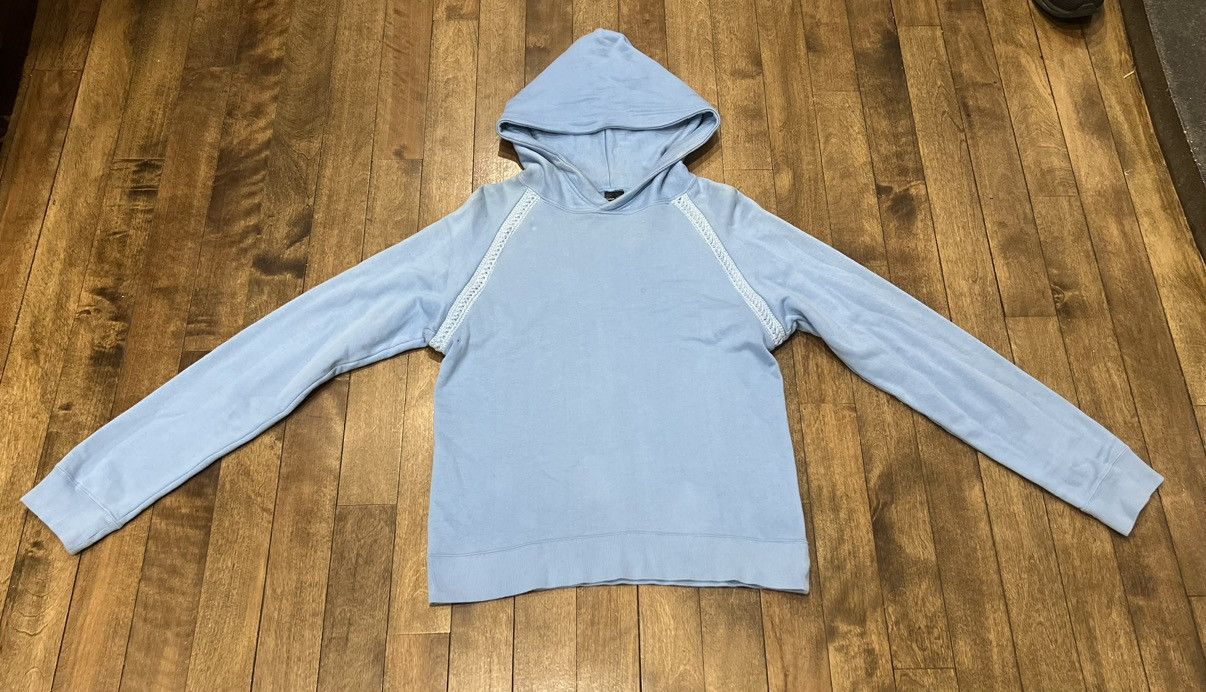image of Number N Ine Number (N)Ine Takahiro Miyashita Knit Shoulder Hoodie in Baby Blue, Men's (Size Large)