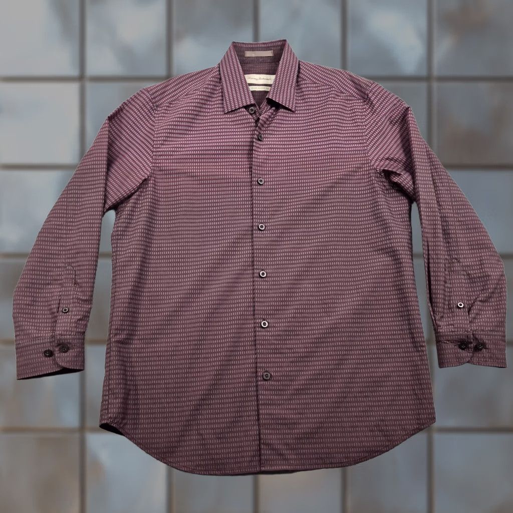 Tommy Bahama Tommy Bahama Button Up Shirt Mens Small Island Modern Long Sleeve Silk Blend Red Geometric Casual Size US S / EU 44-46 / 1 - 1 Thumbnail