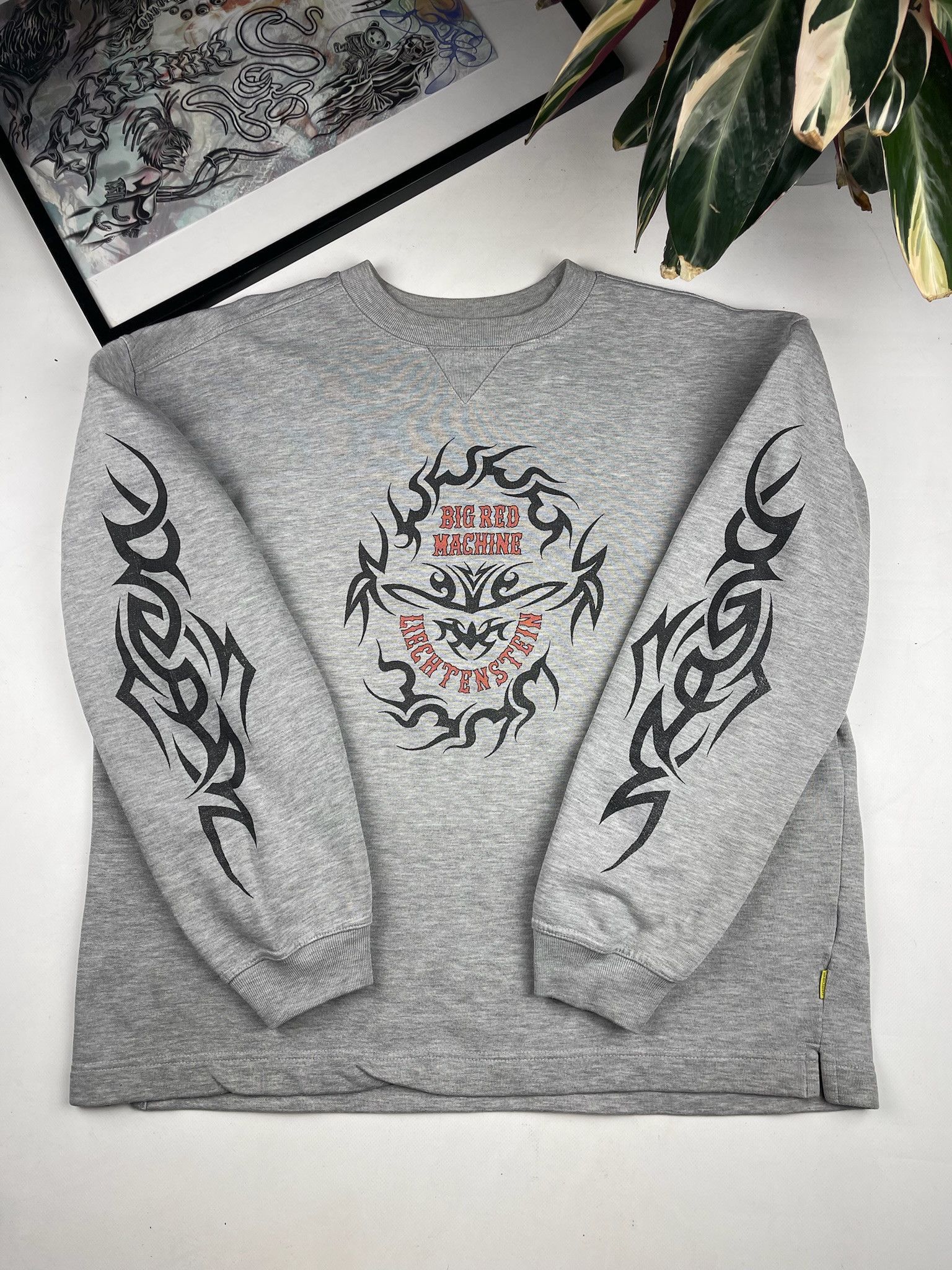 Harley Davidson Vintage Big Red Machine sweatshirt west coast choppers Size US L / EU 52-54 / 3 - 1 Thumbnail