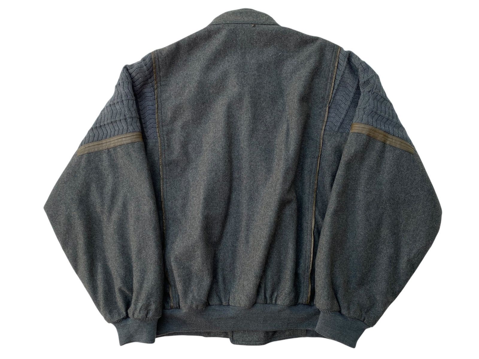 Japanese Brand Vtg Henri Luc Chapuis Wool Bomber Jacket Size US L / EU 52-54 / 3 - 3 Thumbnail