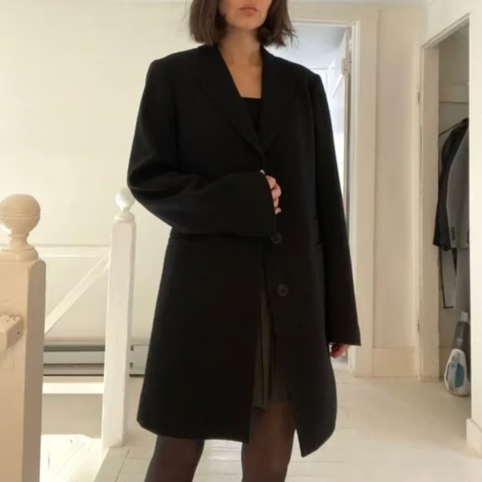 Jil Sander JIL SANDER +J x Uniqlo Single Breasted Wool Coat Grey XS Size XS / US 0-2 / IT 36-38 - 9 Thumbnail