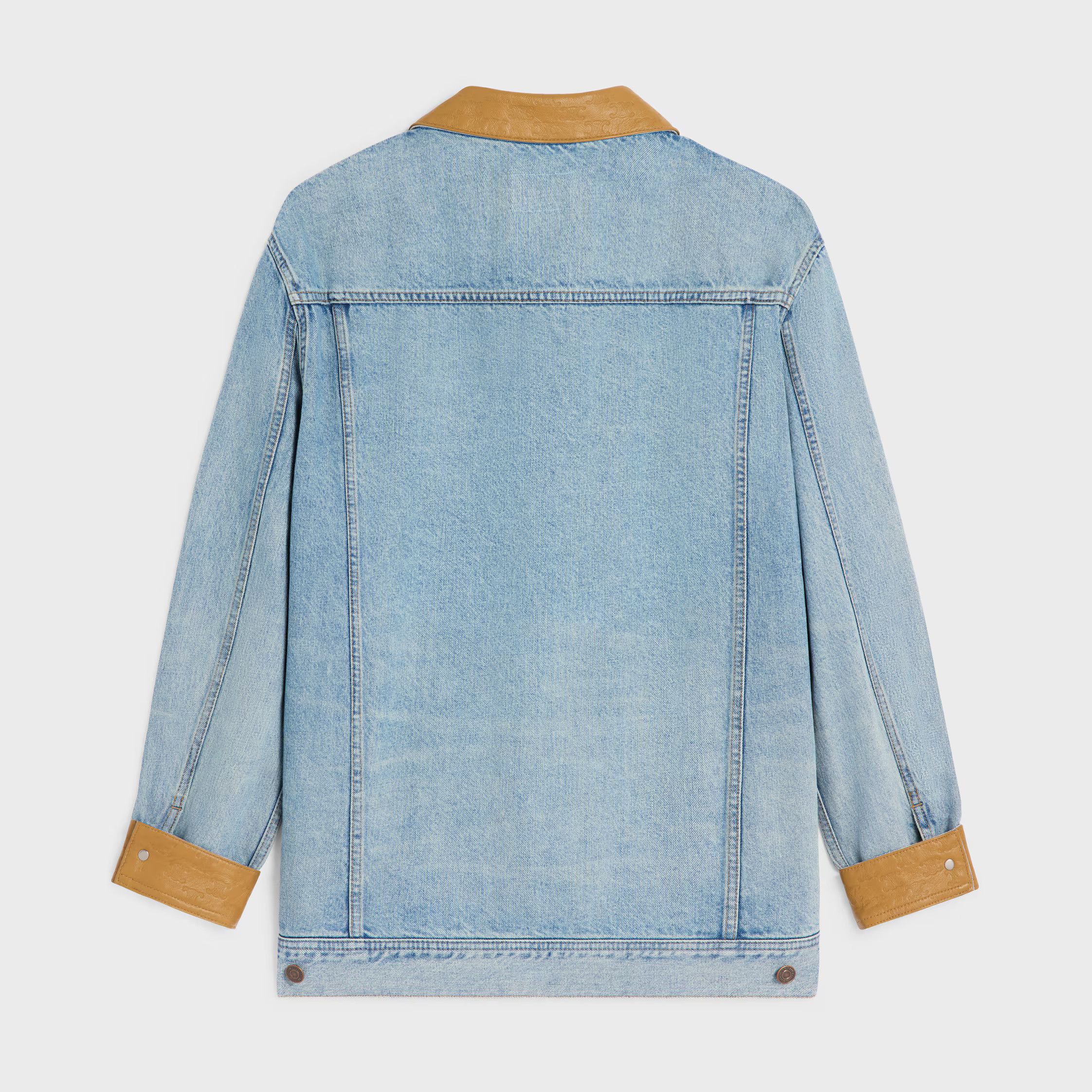 Celine o1loc1c1225 Trucker Jacket in Blue Size US S / EU 44-46 / 1 - 2 Thumbnail
