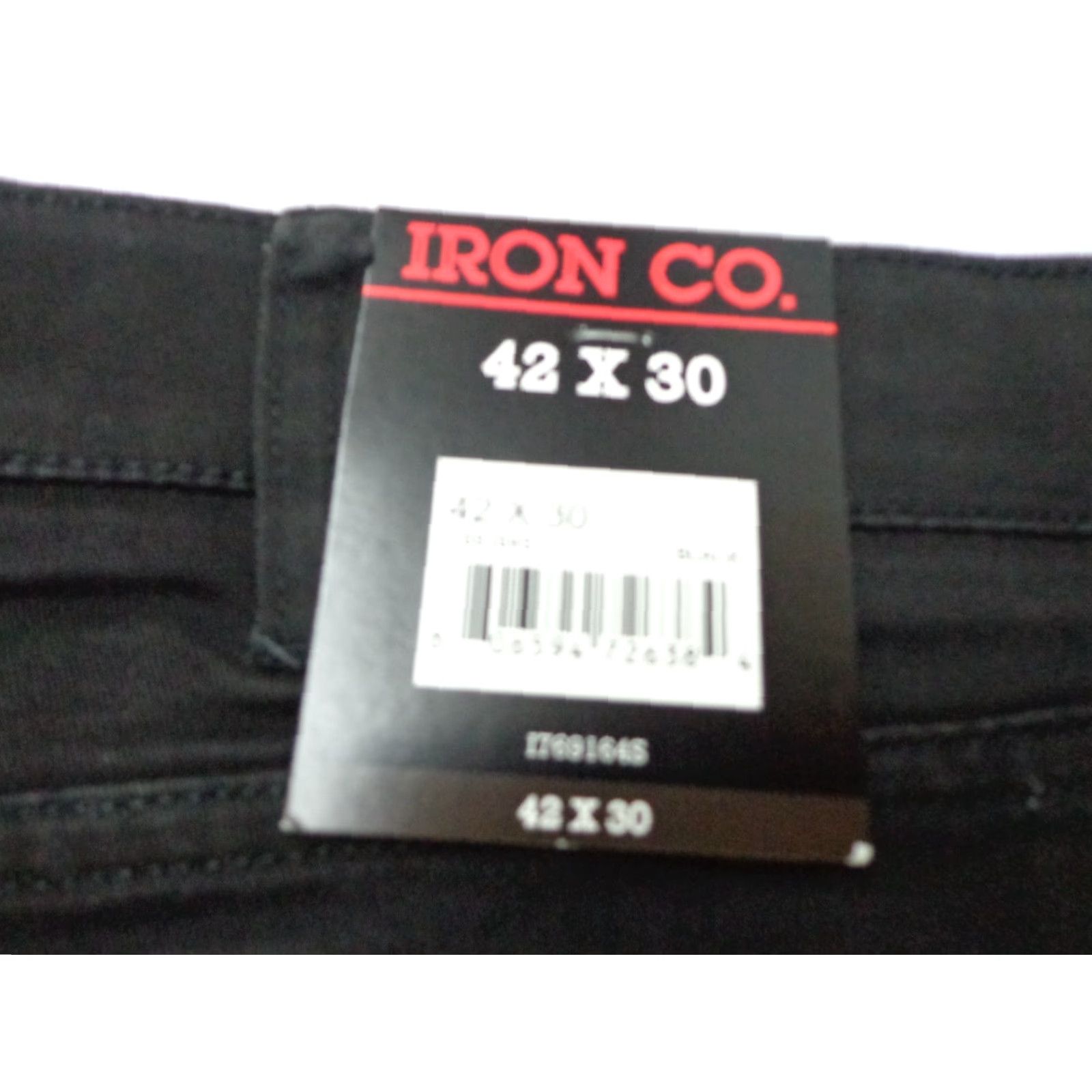 Vintage Iron Co. Men’s Classic Stretch Comfort Patriot Pants Black 42 x 30 Pants Straight Flat Front 98% Cotton 2% Spandex Chino Modern Iron Co Mens Size US 42 / EU 58 - 3 Thumbnail