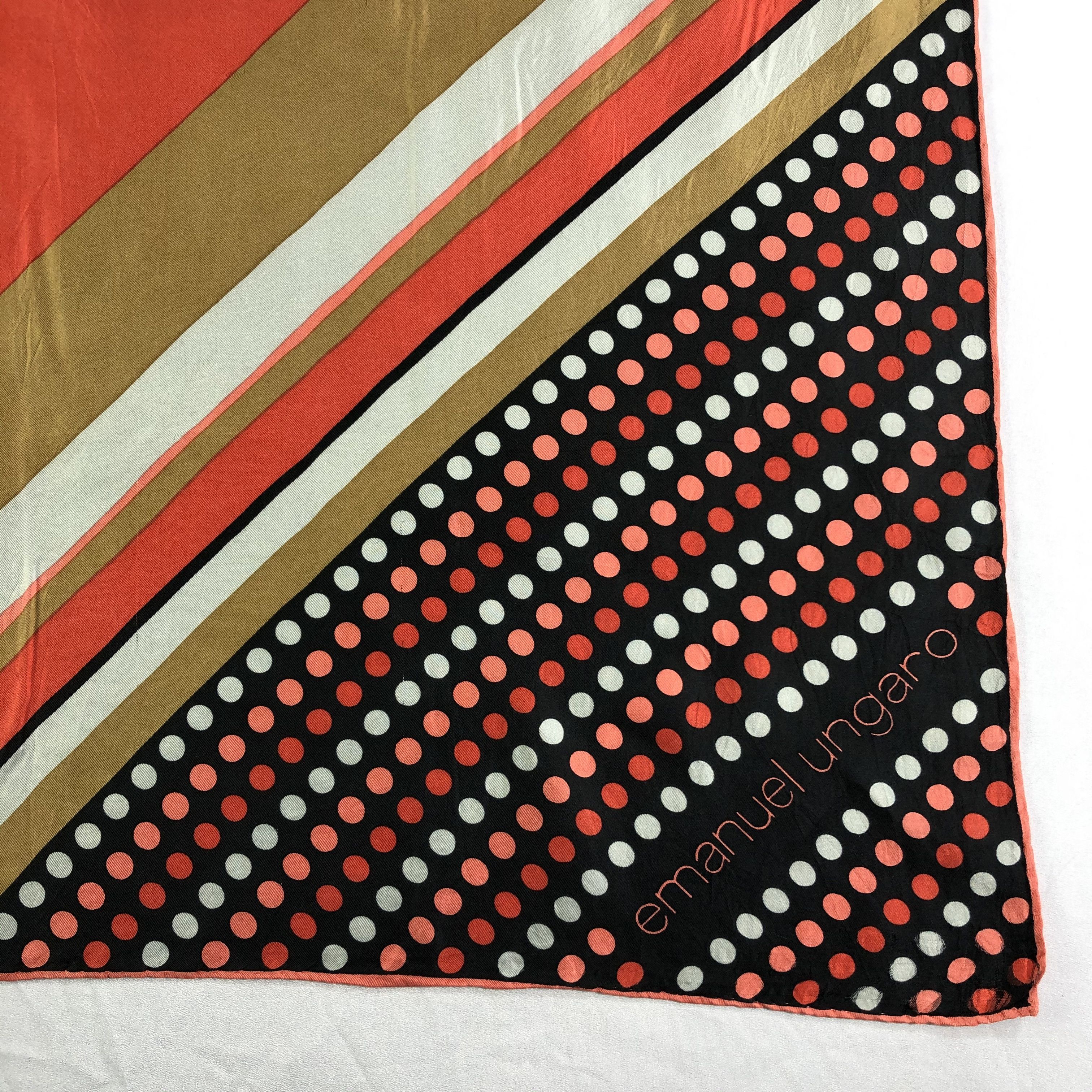 Emanuel Ungaro Vintage Emanuel Ungaro Silk Scarf Size ONE SIZE - 3 Thumbnail