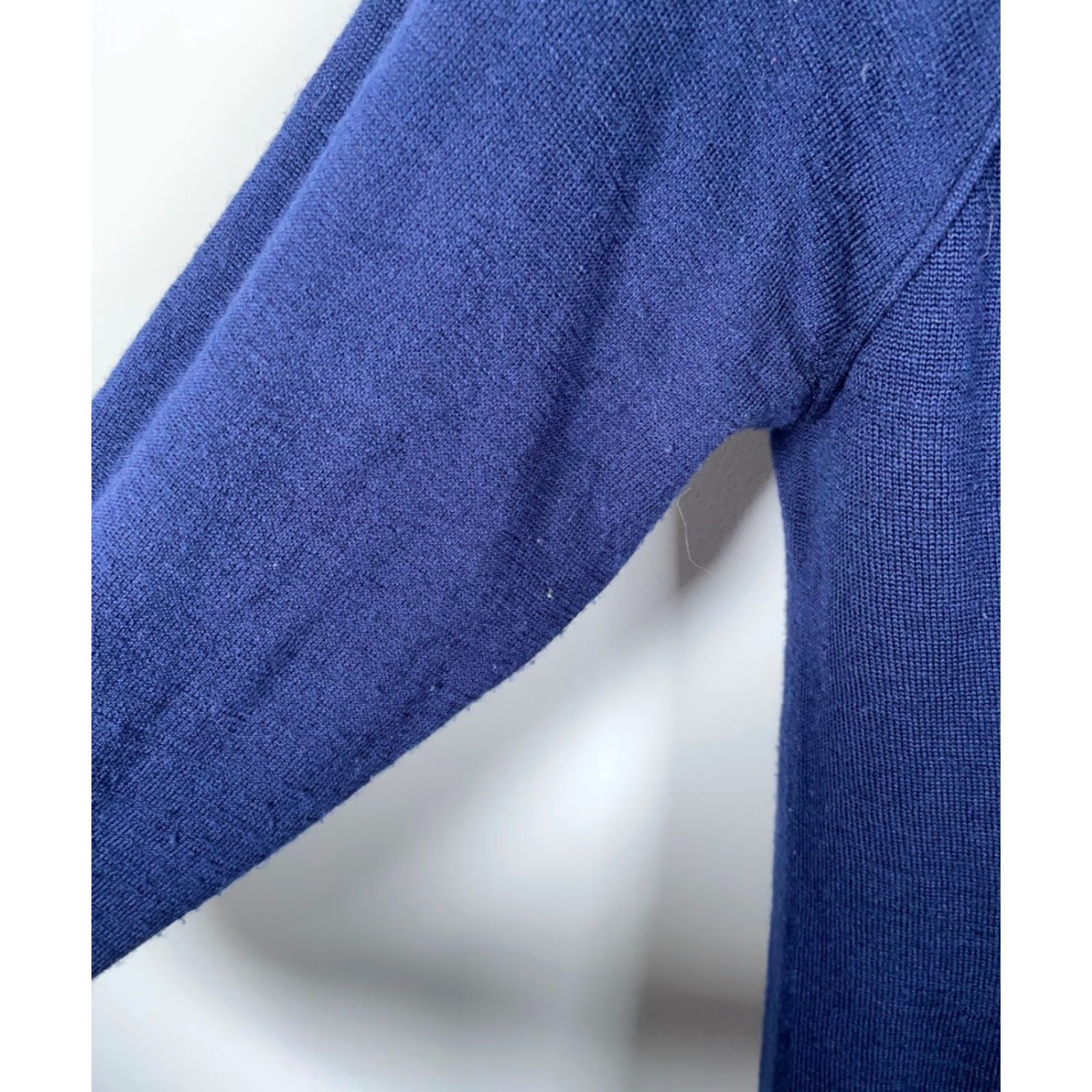 Vintage VINTAGE Icelandic Design Blue Abstract Zip Cardigan Women's XL Lightweight Wool Blend Long Sleeve Collared Knit 90s Preppy Ski Size XL / US 12-14 / IT 48-50 - 4 Thumbnail
