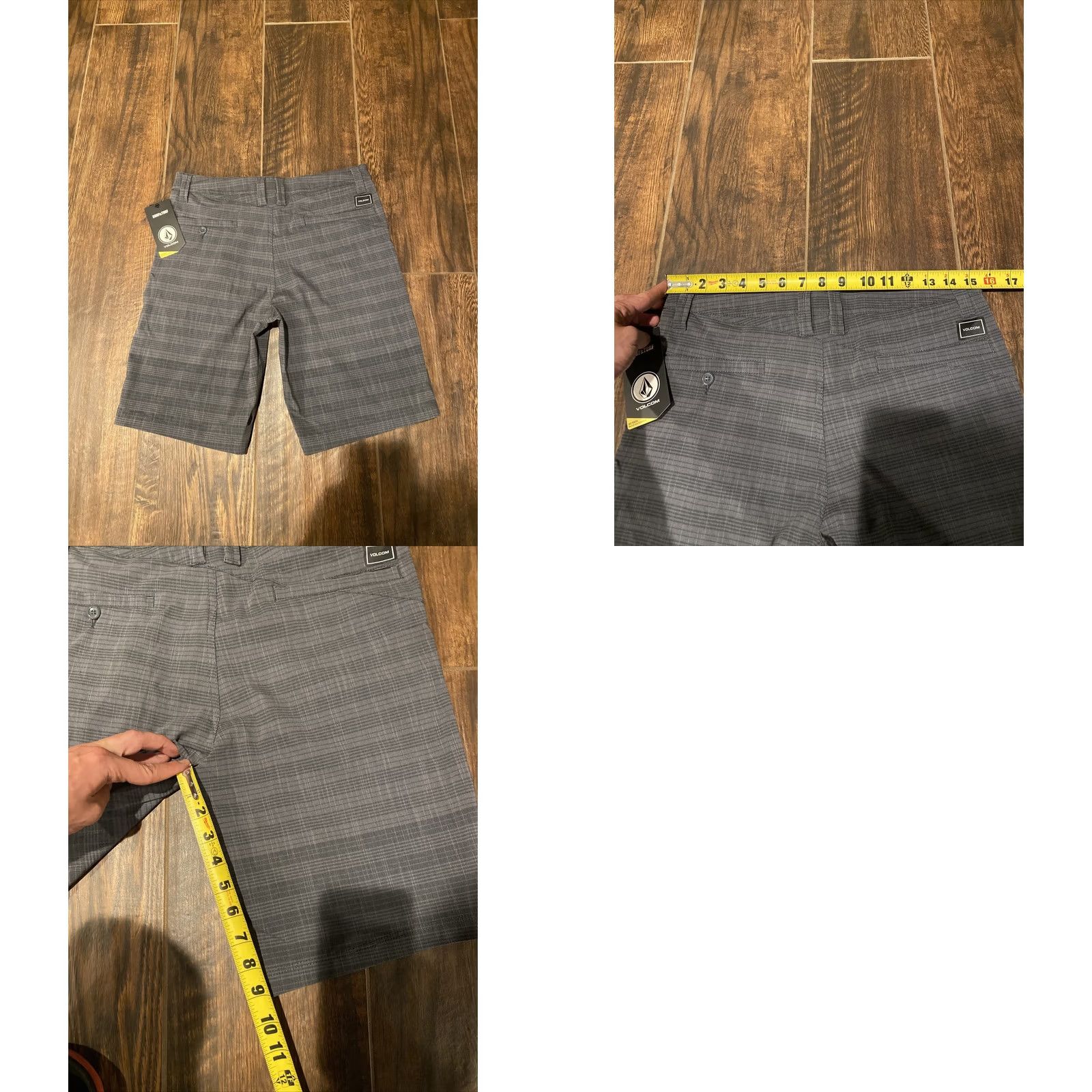 Volcom NWT Volcom Board Shorts Mens 30" Waist Surf & Turf 4-way Stretch Hybrid Swim/Surf Gray 95% Polyester/5% Spandex Regular Mens Bottoms Size US 30 / EU 46 - 8 Thumbnail