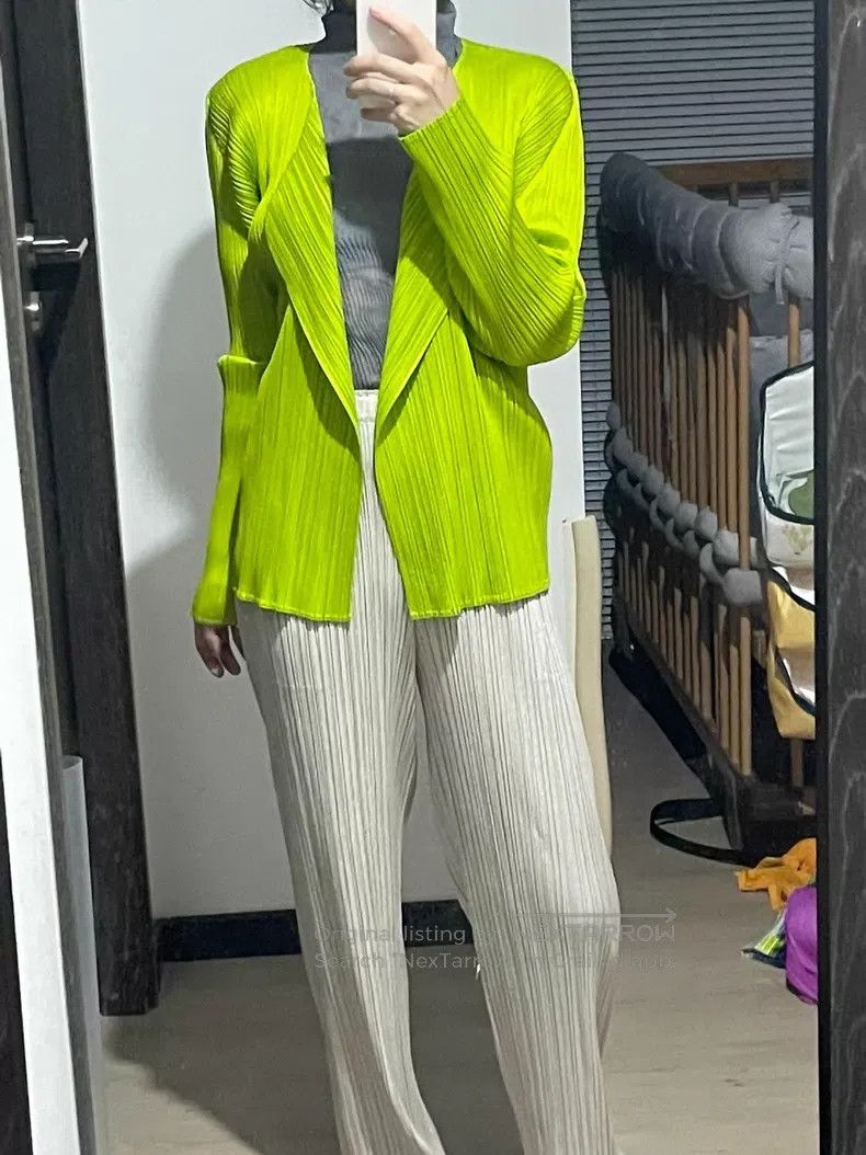 Issey Miyake Issey Miyake Fruit Green Cardigan Size XL / US 12-14 / IT 48-50 - 1 Thumbnail