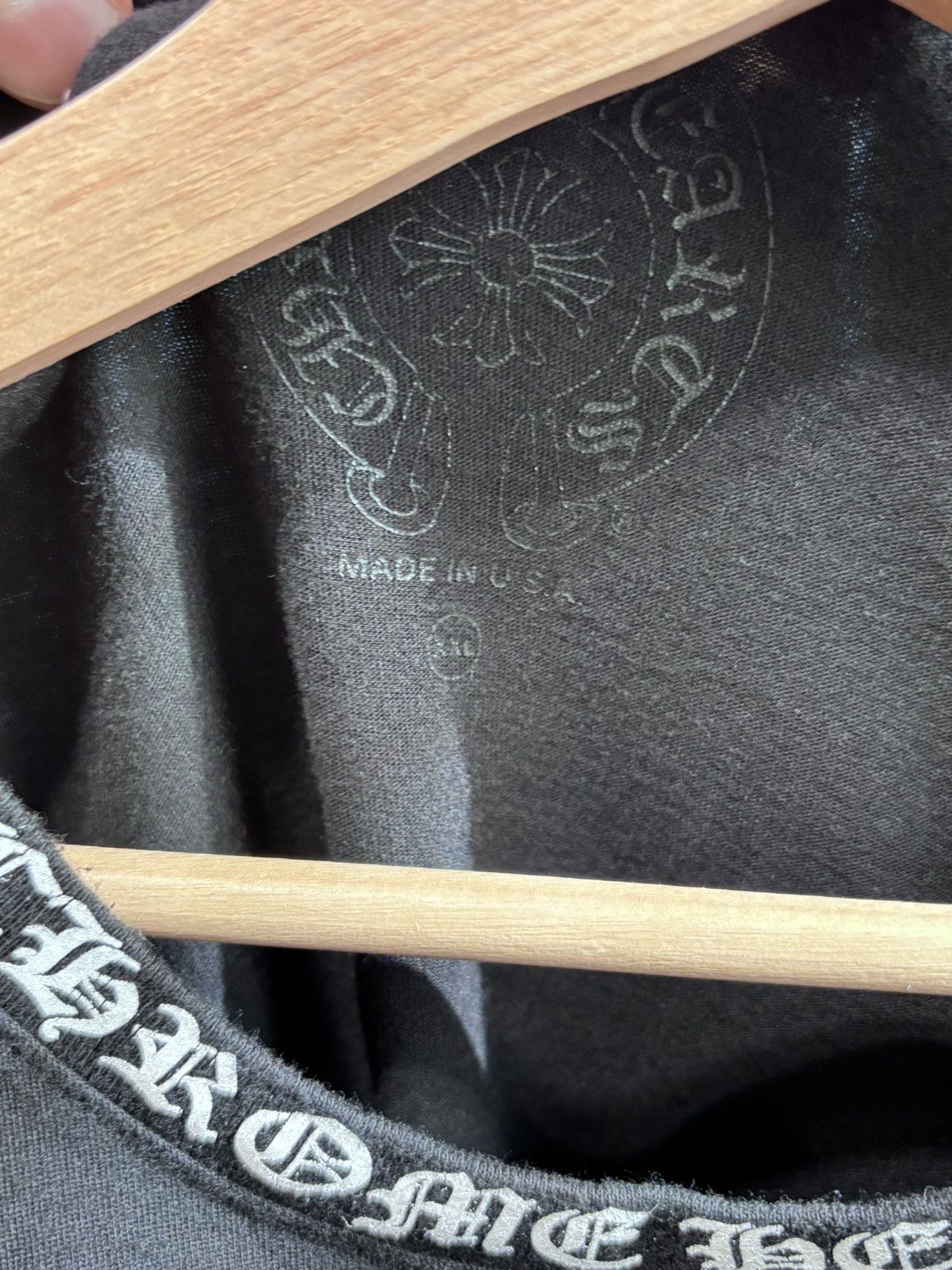 Chrome Hearts Chrome Hearts Neck Logo Black Tee Size US XXL / EU 58 / 5 - 5 Thumbnail