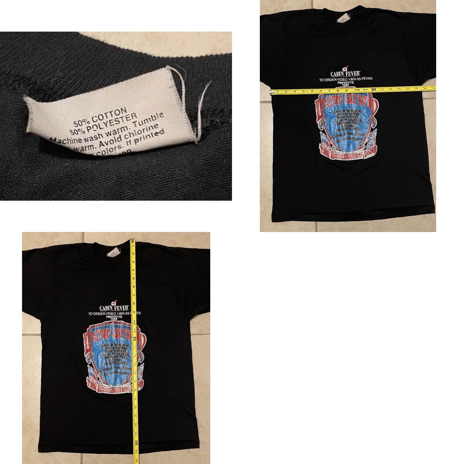 Vintage VINTAGE Lynyrd Skynyrd Cabin Fever Shirt S Concert Tour Rock Band ZZ Top Outlaws Shirt Size US S / EU 44-46 / 1 - 8 Thumbnail