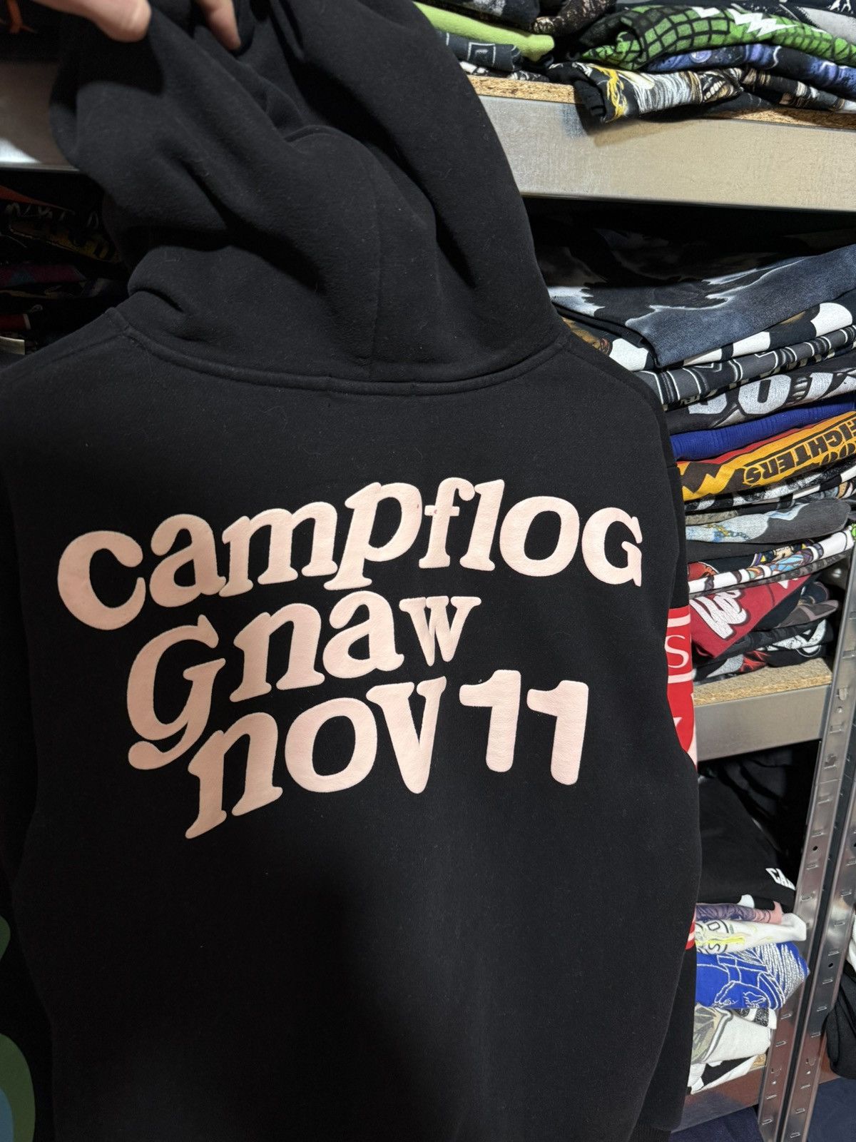 Rap Tees Lucky Me I see Ghosts Kanye West Style Rap Hoodie Y2K Hype Size US L / EU 52-54 / 3 - 4 Thumbnail