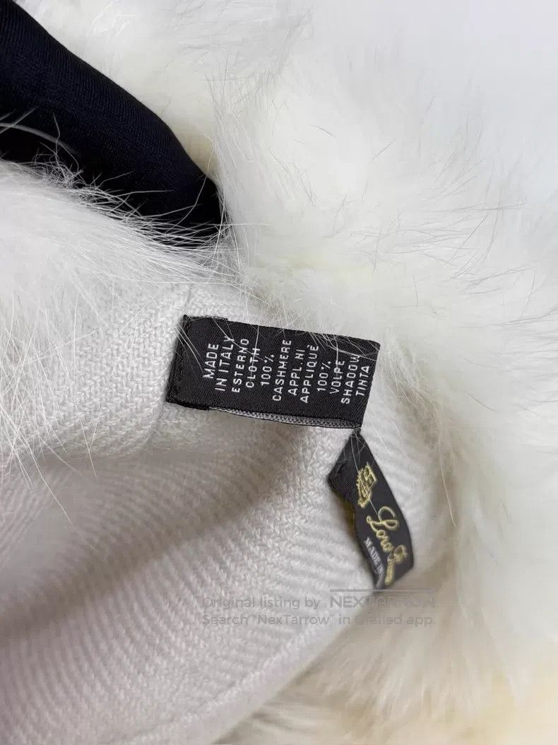 Loro Piana Loro Piana size M White Cashmere Fox Fur Faux Fur Leifeng H Size ONE SIZE - 6 Thumbnail