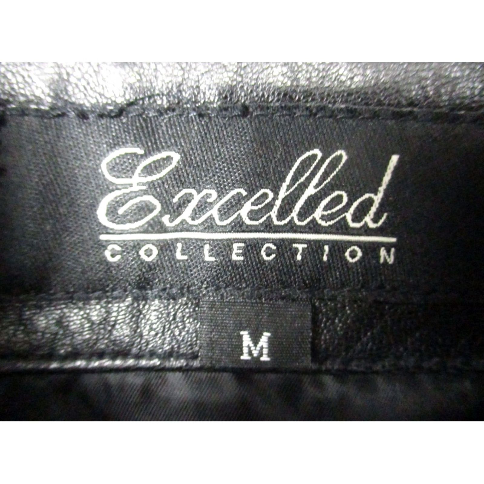 Vintage Vintage MEN’S Excelled Blazer BLACK LEATHER COAT Medium Size 40R - 2 Thumbnail
