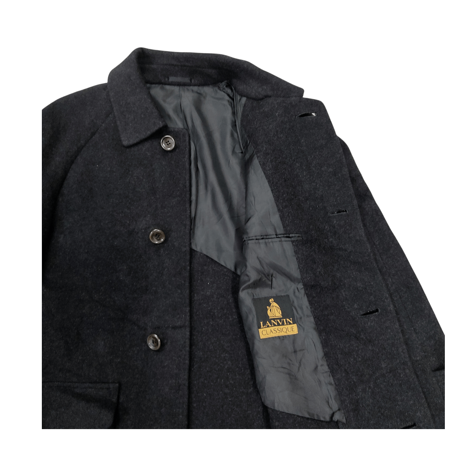 Lanvin Lanvin Classique Black Cashmere Overcoat Fall Winter Jacket Size US M / EU 48-50 / 2 - 6 Thumbnail