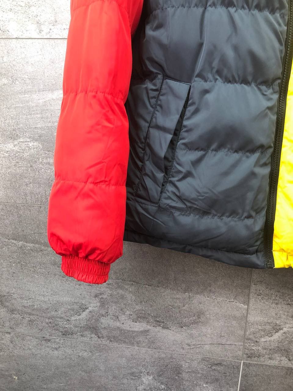 Vintage Mens Karl Kani Retro Reversible Block Puffer Jacket Size US XS / EU 42 / 0 - 19 Thumbnail