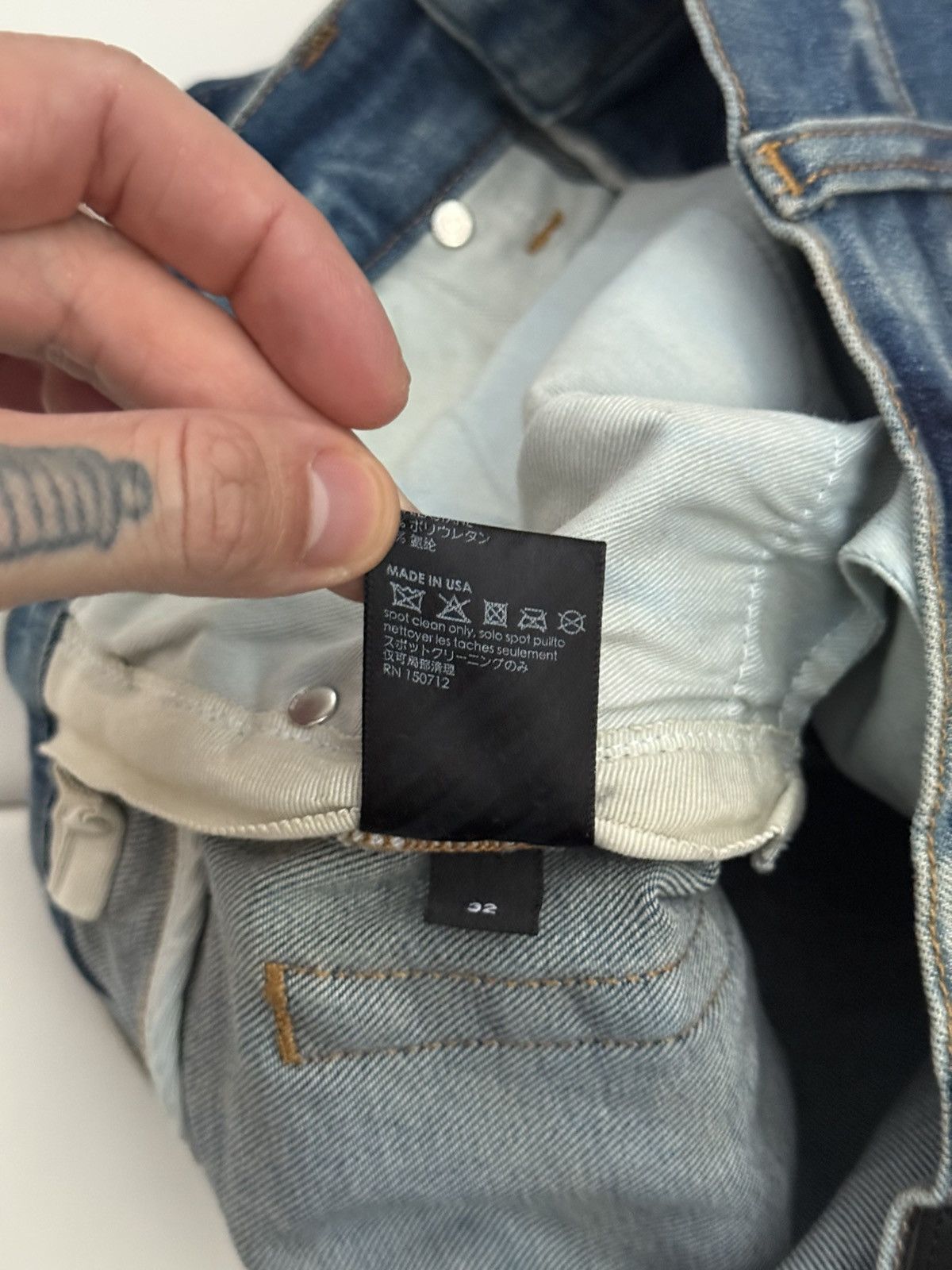 Amiri Amiri mx1 patch jeans Size US 32 / EU 48 - 7 Thumbnail
