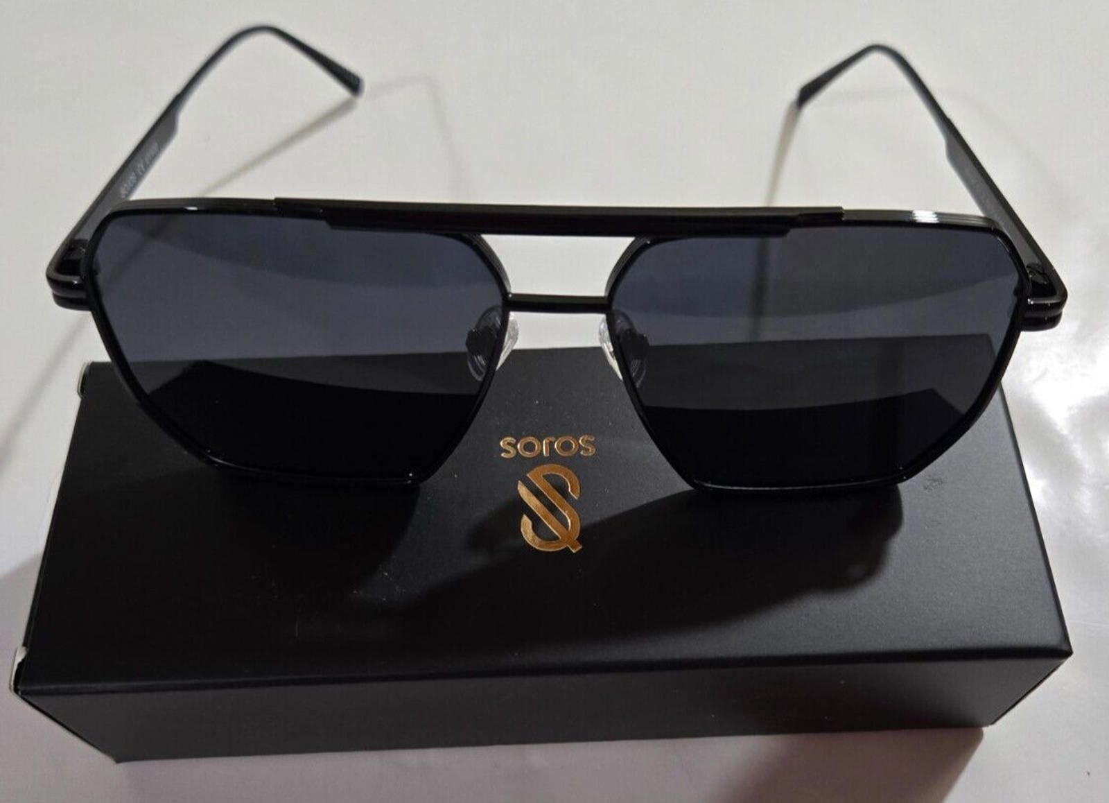Designer SOJOS Retro Oversized Square Polarized Sunglasses Shades NEW Size ONE SIZE - 1 Thumbnail