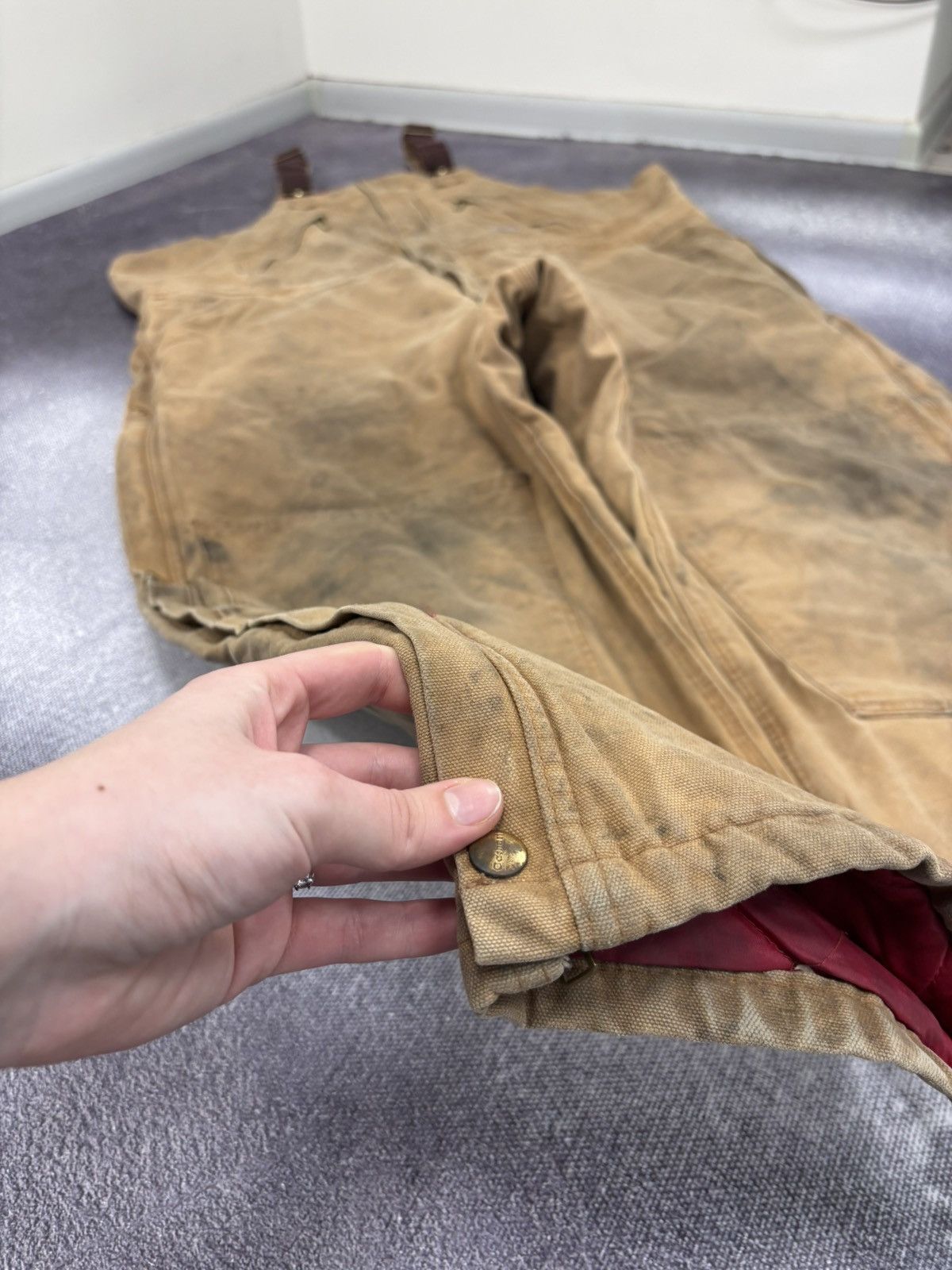 Carhartt Vintage Carhartt Bib Overalls R38 BRN Double Knee USA Made Size US 44 / EU 60 - 5 Thumbnail