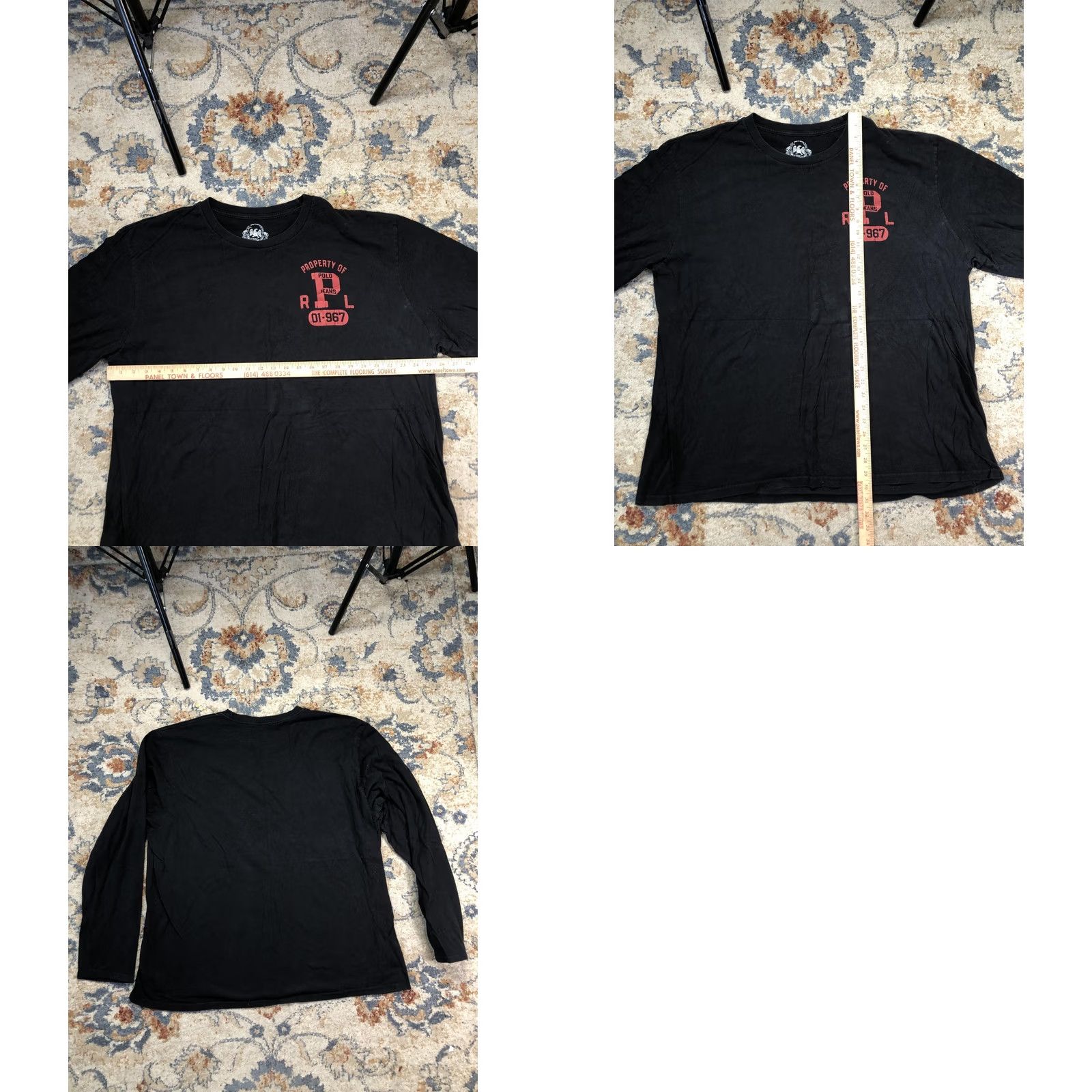 Vintage Polo Jeans Co Shirt Mens 2XL Black Long Sleeve Property Of R L Graphic Tee Size US XXL / EU 58 / 5 - 8 Thumbnail