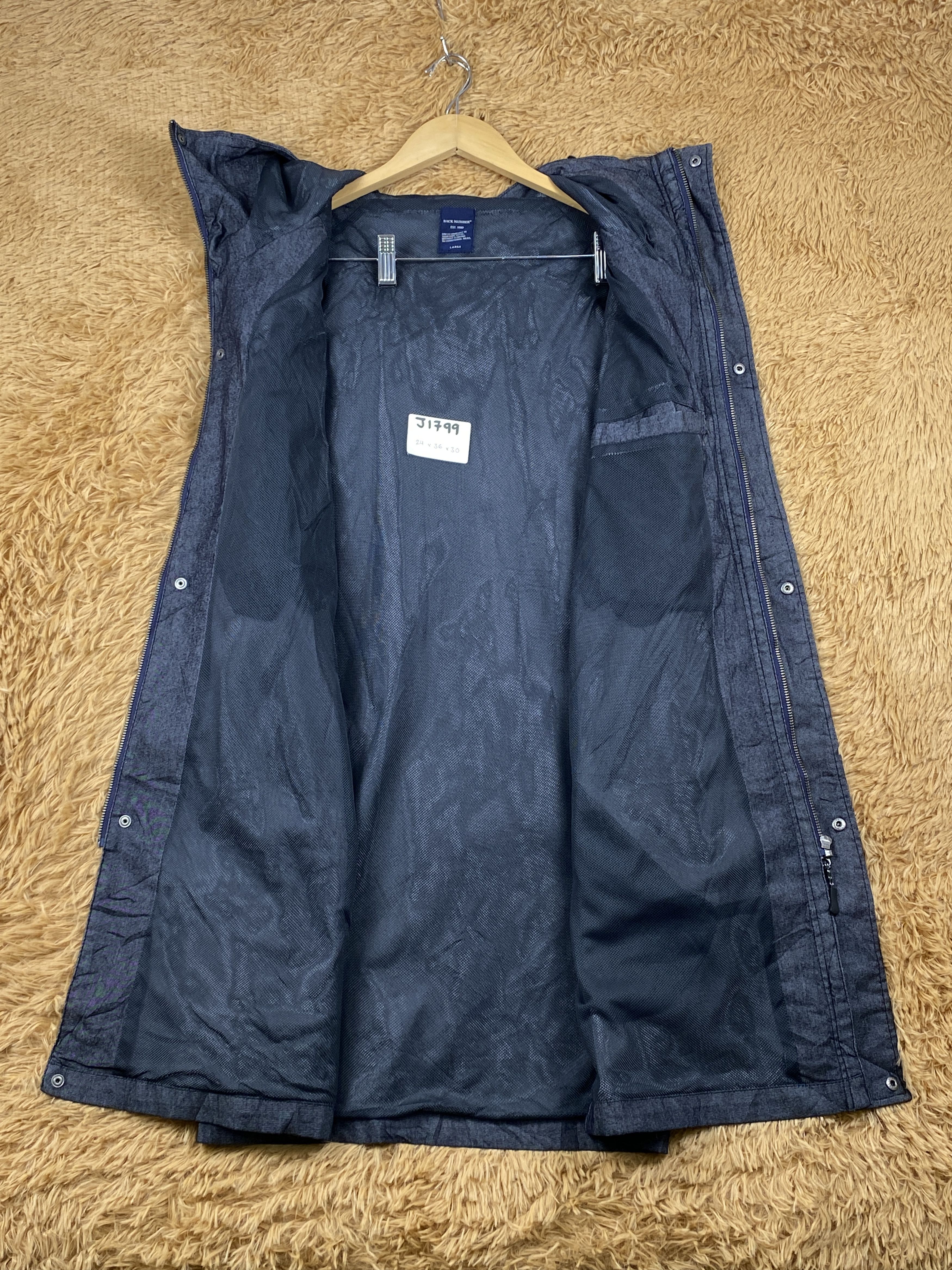 Japanese Brand Vintage Back Number Hoodie Long Jacket J1799 Size US M / EU 48-50 / 2 - 6 Thumbnail