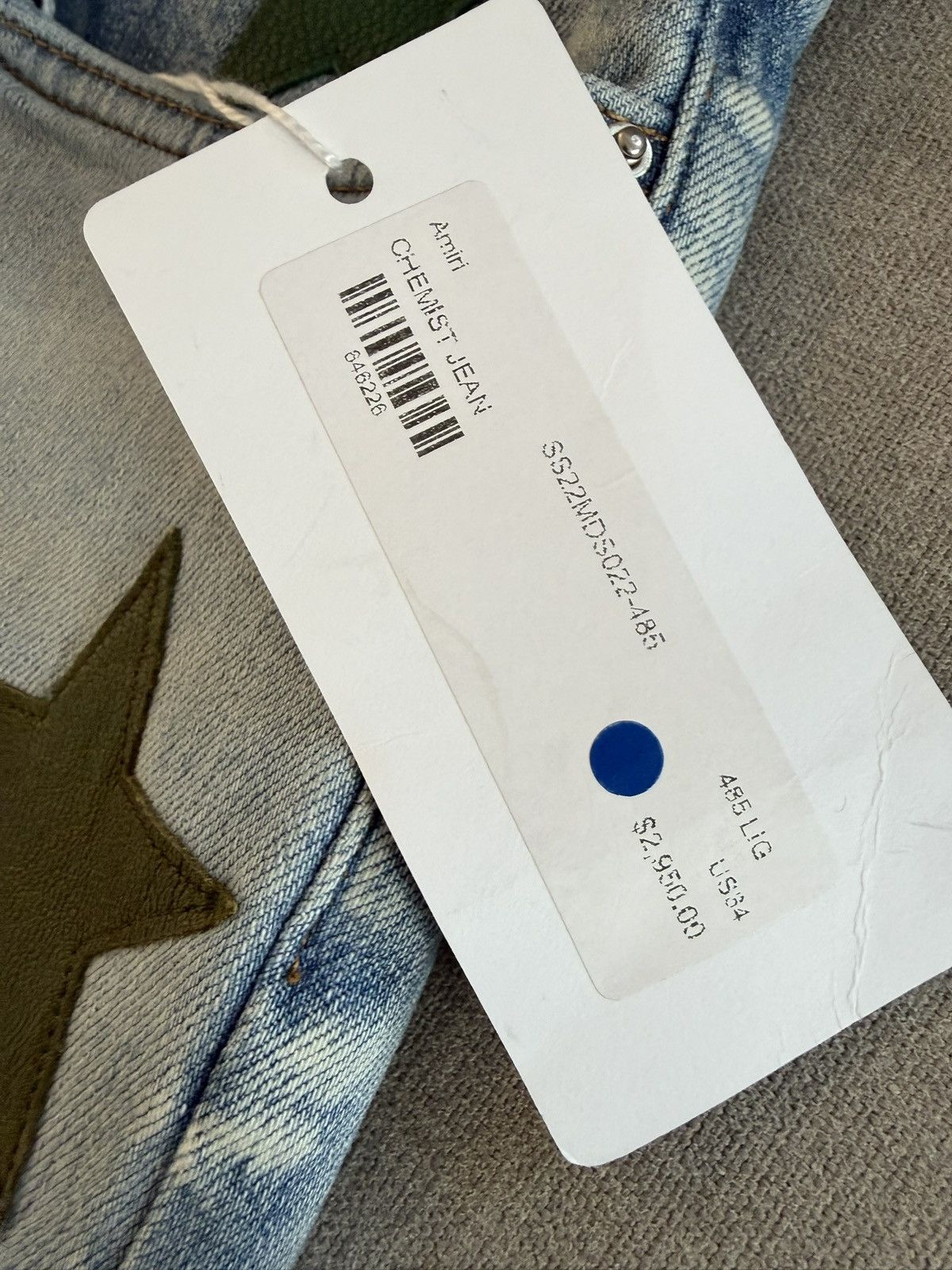 Amiri Brand New Authentic Amiri Men's Chemist Jeans Size US 34 / EU 50 - 8 Thumbnail