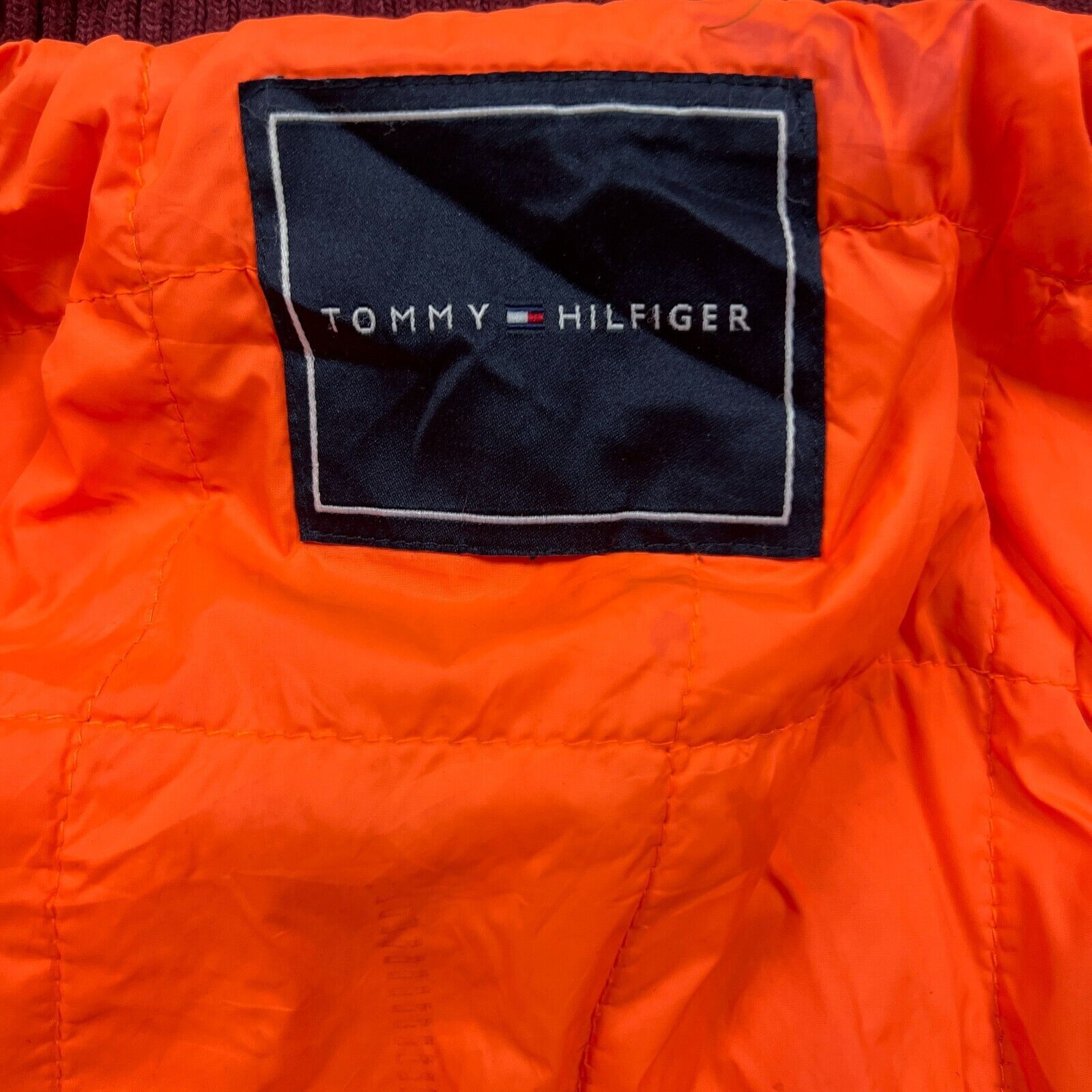 Tommy Hilfiger × Vintage Tommy Hilfiger Jacket Medium Full Zip Down Heavy Bomber Coat Size US M / EU 48-50 / 2 - 6 Thumbnail