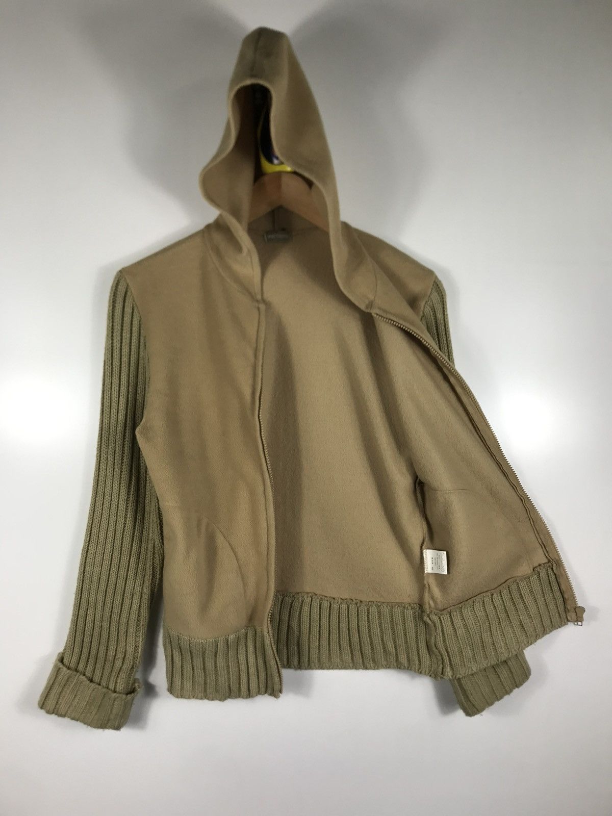 Aran Isles Knitwear × Japanese Brand × Vintage ⚡️Vintage Pattern Hooded Sleeve Knit Sweater Jacket Size M / US 6-8 / IT 42-44 - 8 Thumbnail