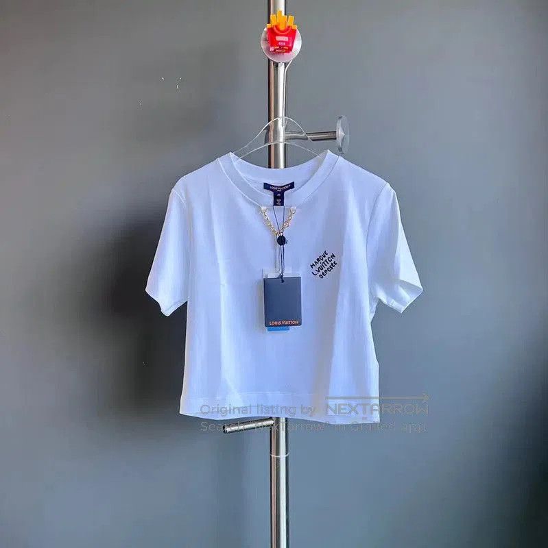 Louis Vuitton Louis Vuitton Women's White Cotton T. Size XS / US 0-2 / IT 36-38 - 1 Thumbnail