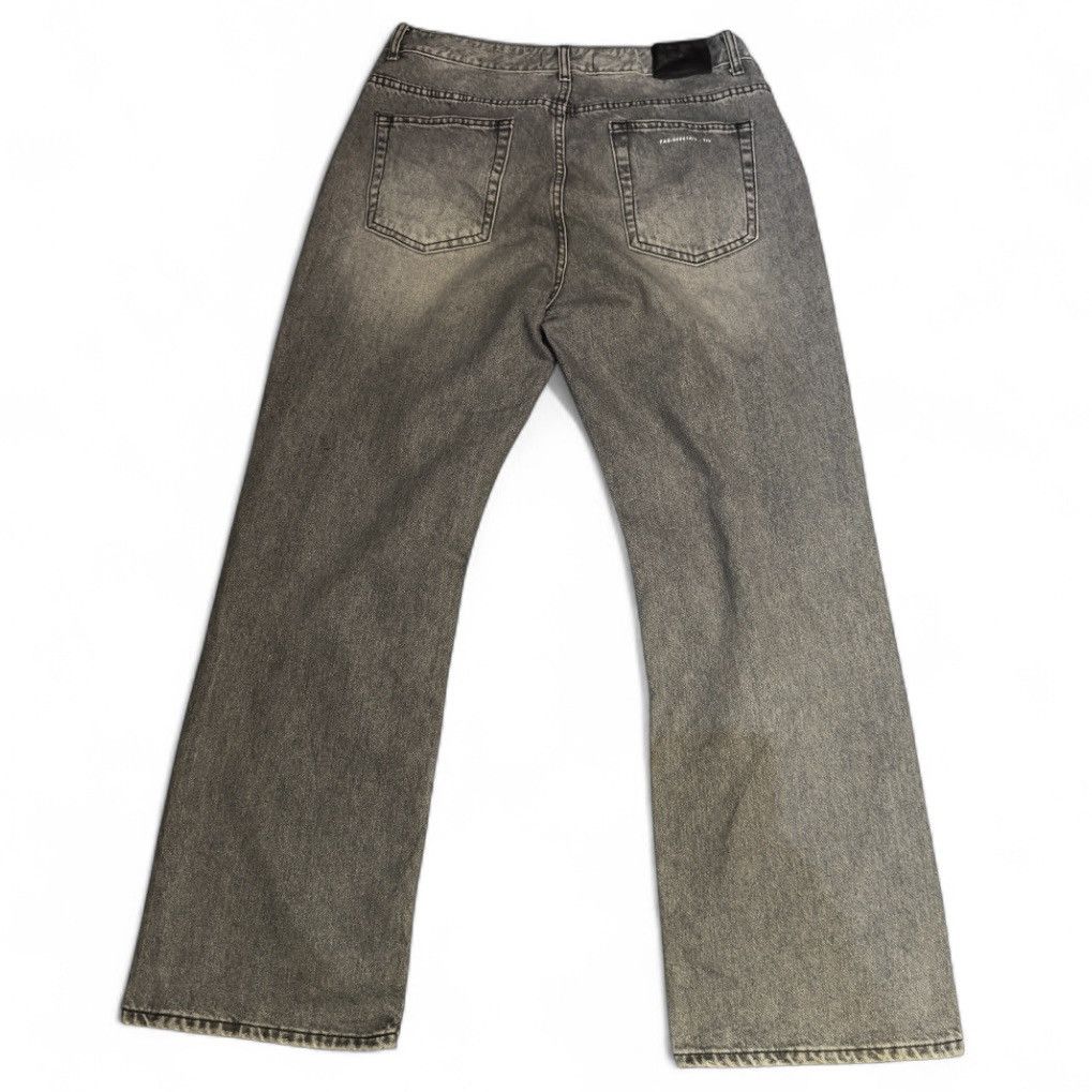 Japanese Brand Avant Garde Baggy Fatalism Black Wild Destroyed Wide Fit Size US 34 / EU 50 - 2 Thumbnail