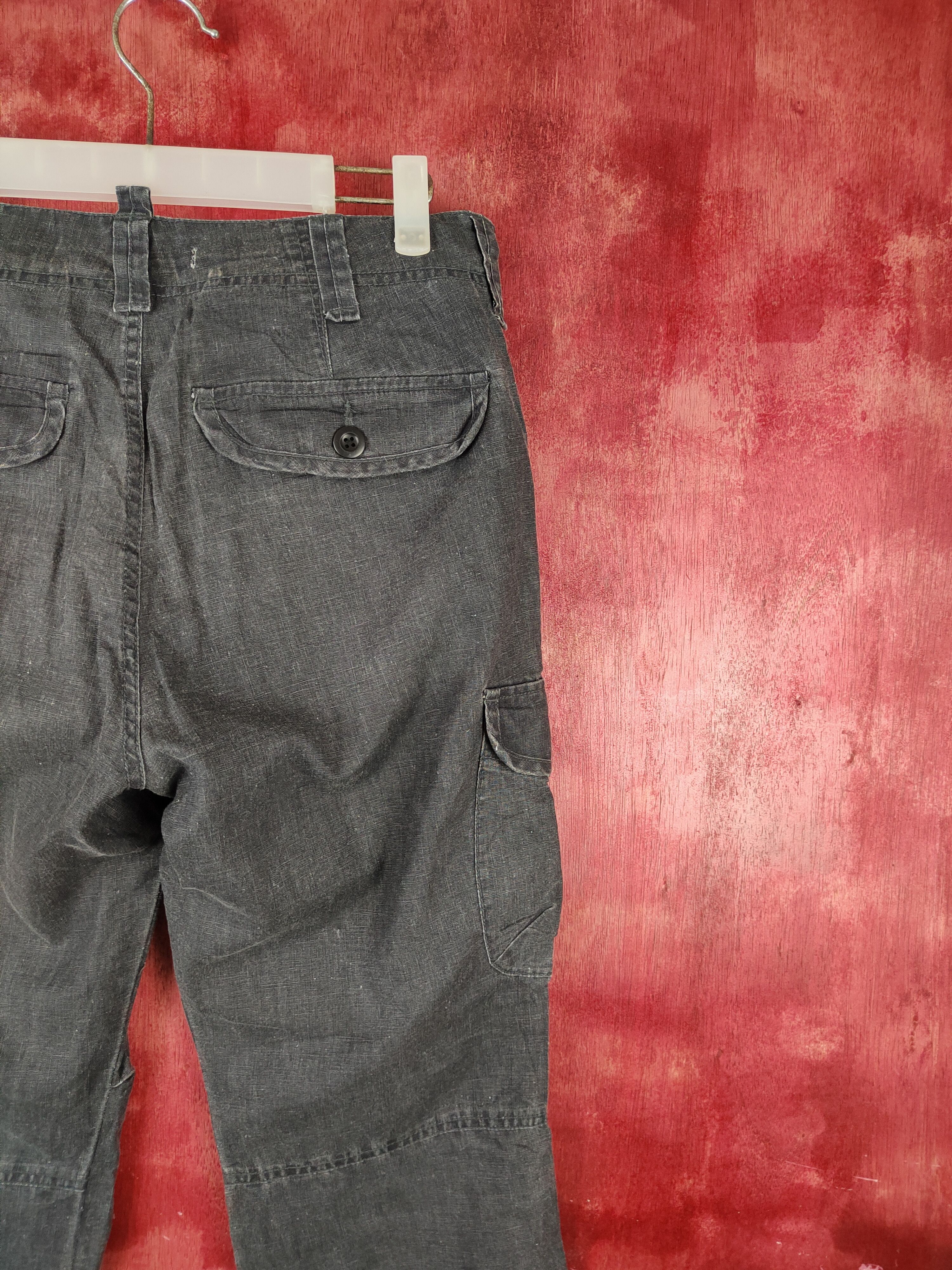Japanese Brand Uniqlo Black Multipocket Tactical Cargo Pants #S1282 Size US 31 - 11 Thumbnail