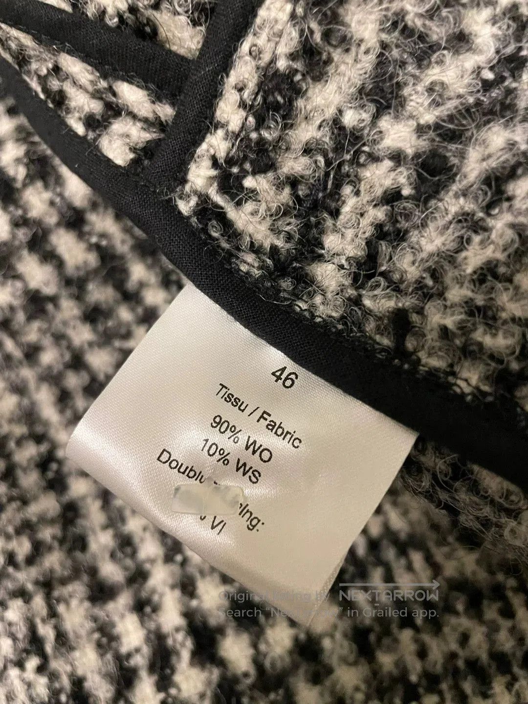 Editions M.R Men's Wool Coat with Check Pattern. Size US M / EU 48-50 / 2 - 7 Thumbnail