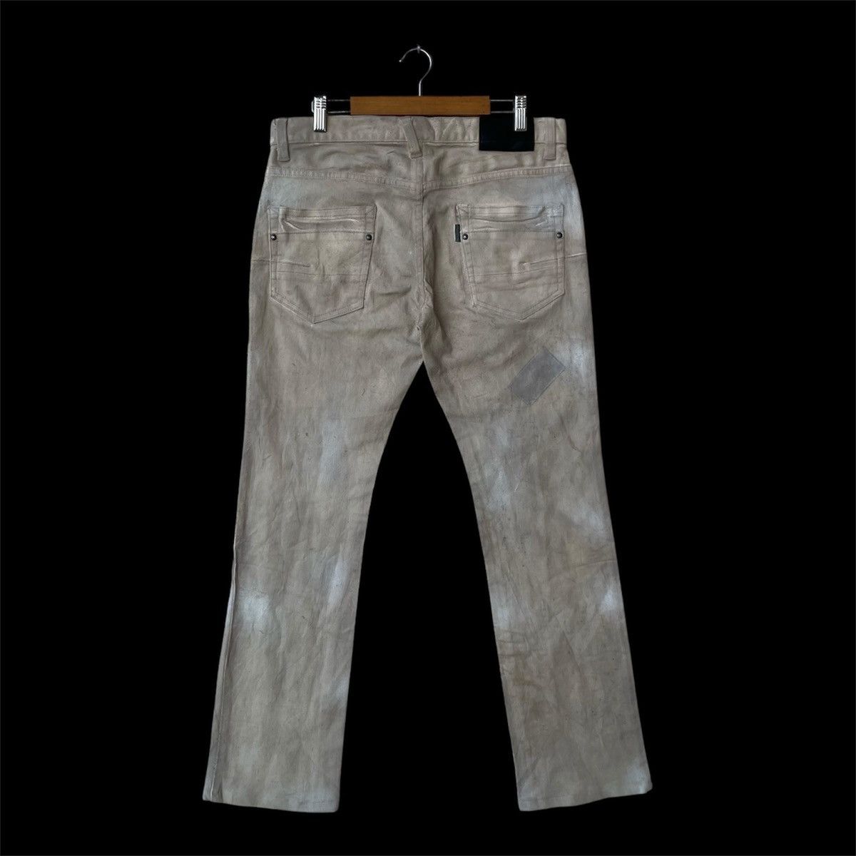 Tornado Mart Flared Archival Tornado Mart "Dirty Wash" Waxed Denim Jeans Size US 32 / EU 48 - 1 Thumbnail