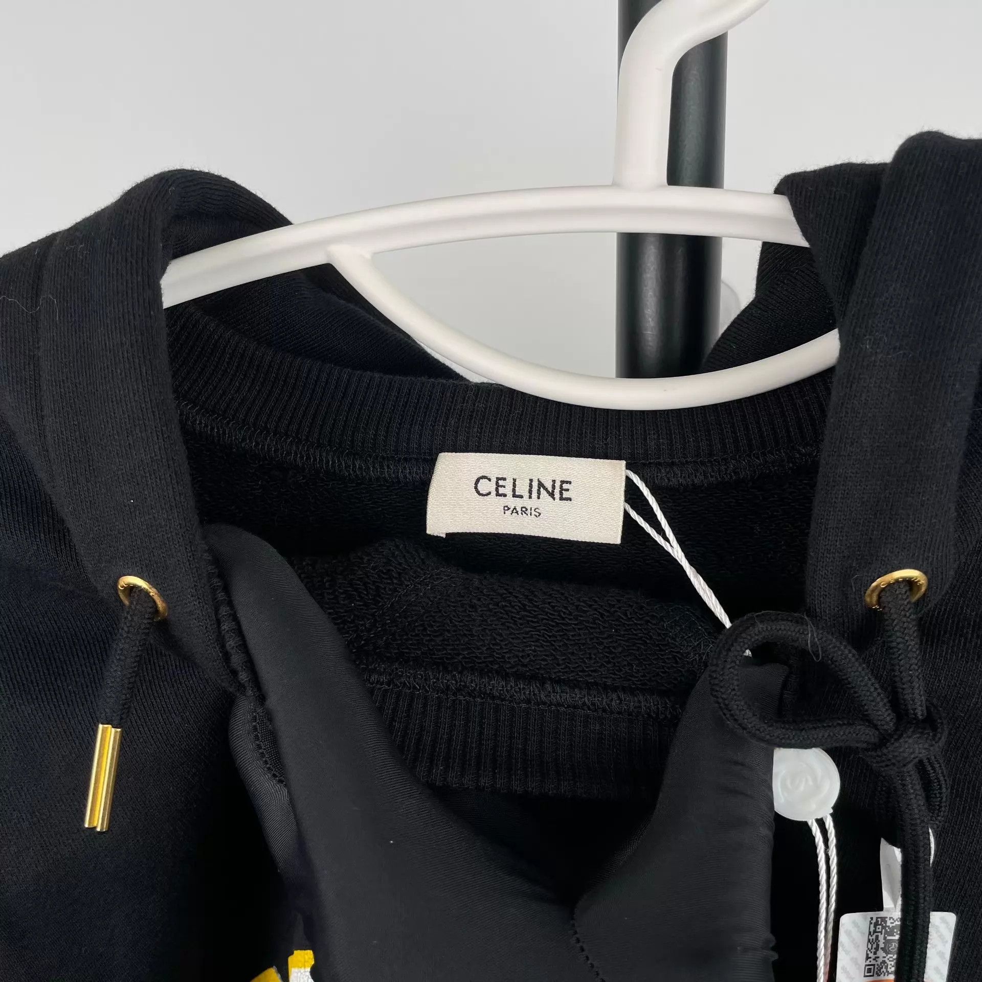 Celine Celine Black Cotton Sweatshirt XS Size US XS / EU 42 / 0 - 6 Thumbnail