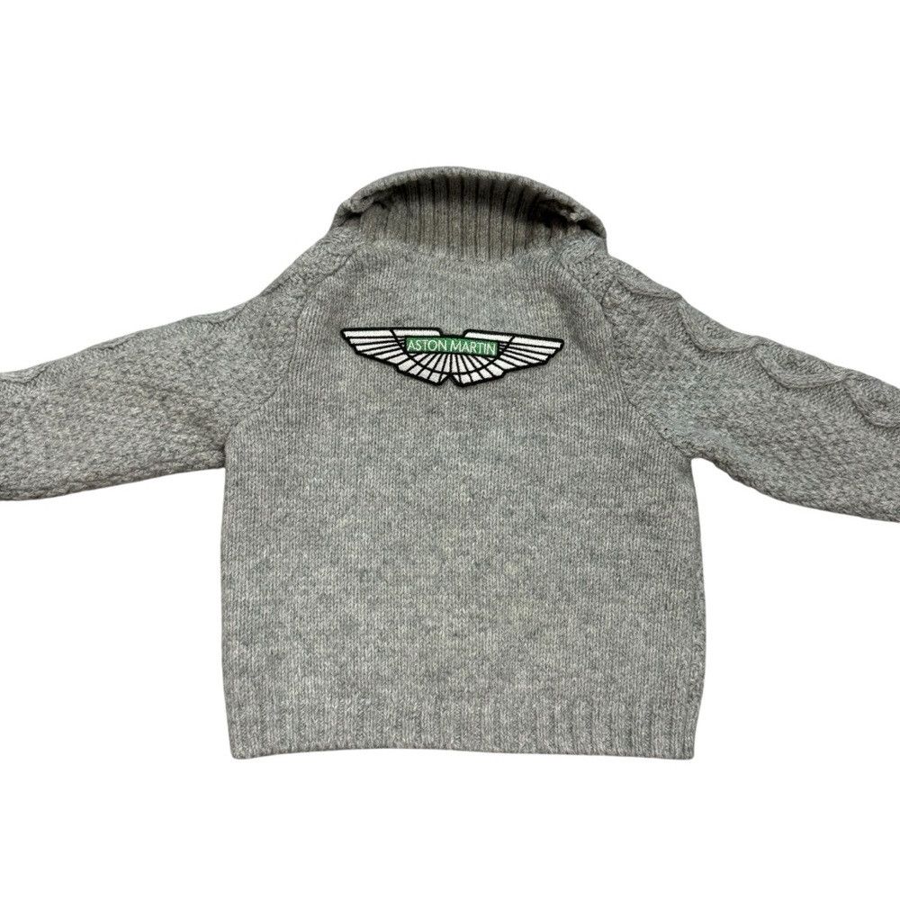 Other Janie And Jack Cable Knit Shawl Collar Grey Cardigan Aston Size US XXS / EU 40 - 5 Thumbnail