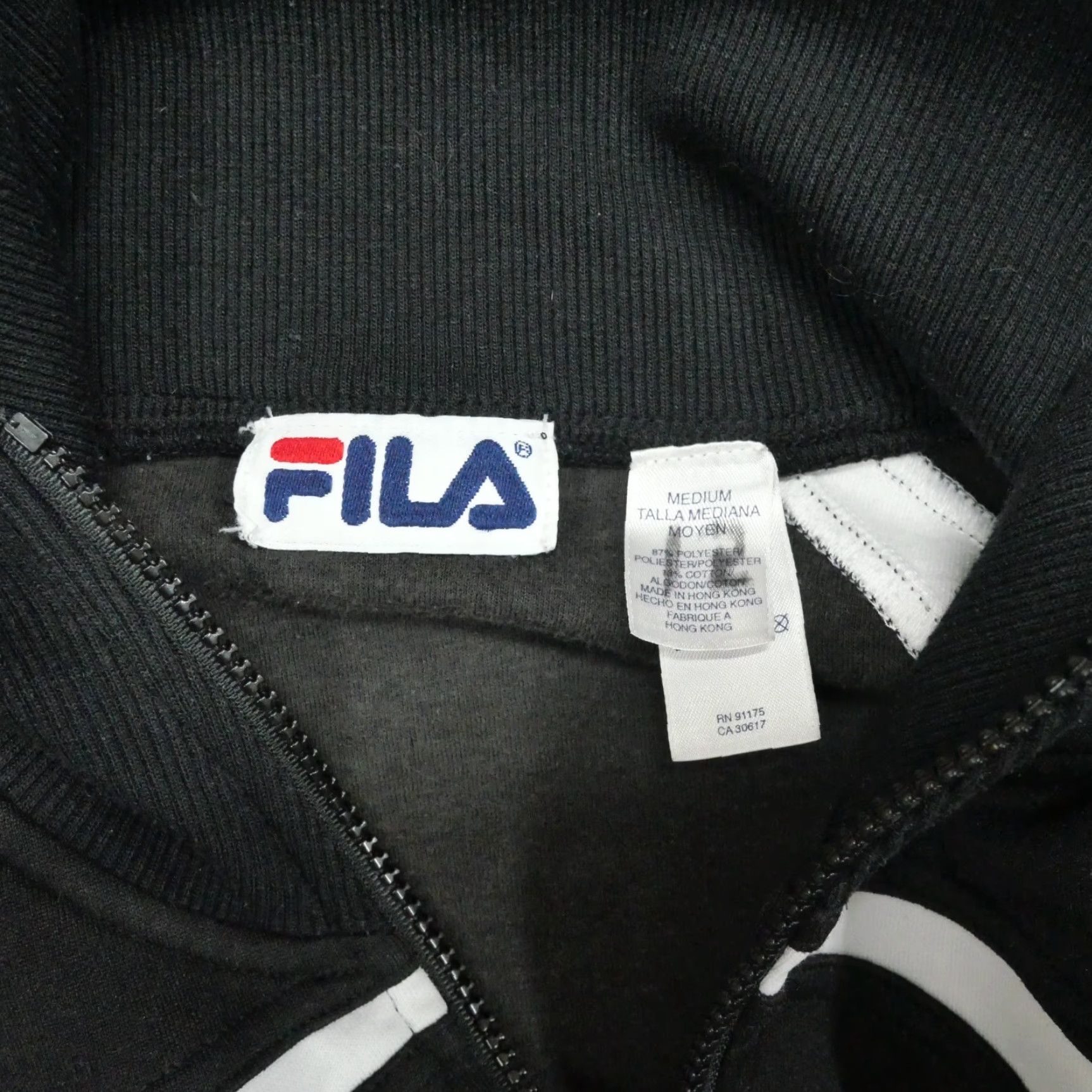 Fila VINTAGE FILA Jacket Adult Medium Black White Track Casual 80s 90s Bomber 80s Mens Size US M / EU 48-50 / 2 - 5 Thumbnail