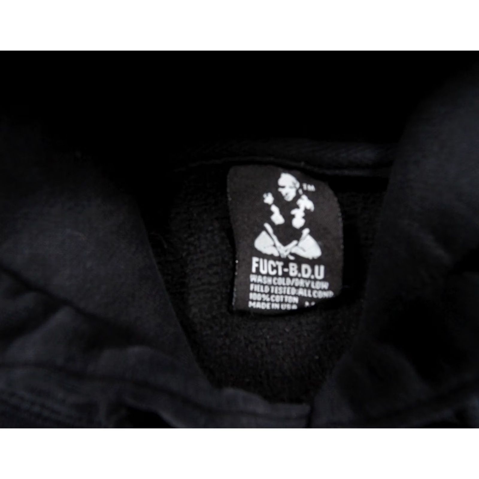 FUCT FUCT Hoodie Men Medium Black Hoodie Pullover Streetwear Skull BDU Faded Worn Size US M / EU 48-50 / 2 - 7 Thumbnail