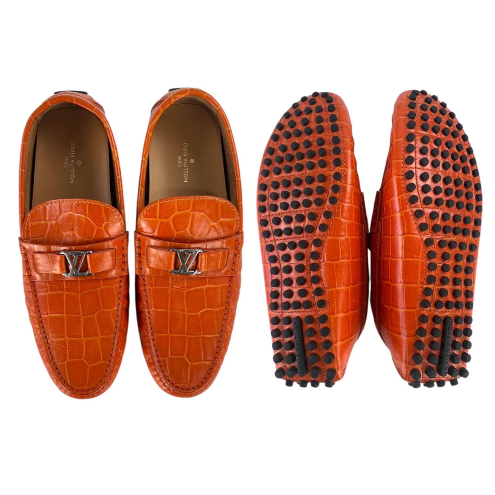 Louis Vuitton Louis Vuitton Croc-Embossed Loafers Size US 9 / EU 42 - 4 Thumbnail